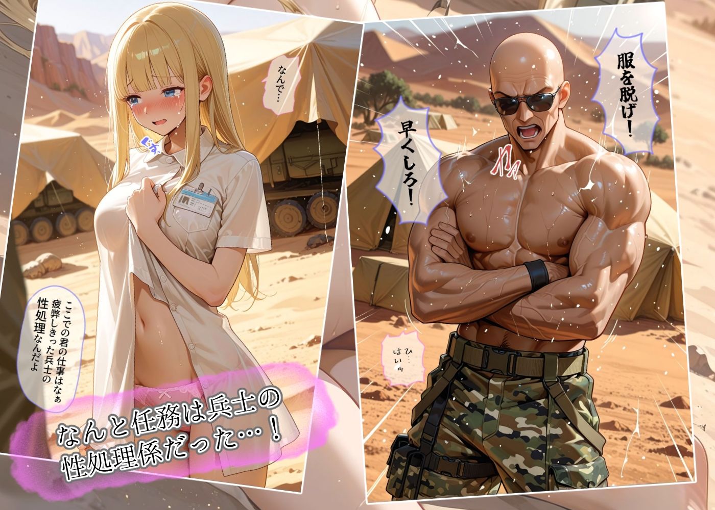 戦場の二重奏〜性処理看護師と女兵士の屈服〜 サンプル画像2