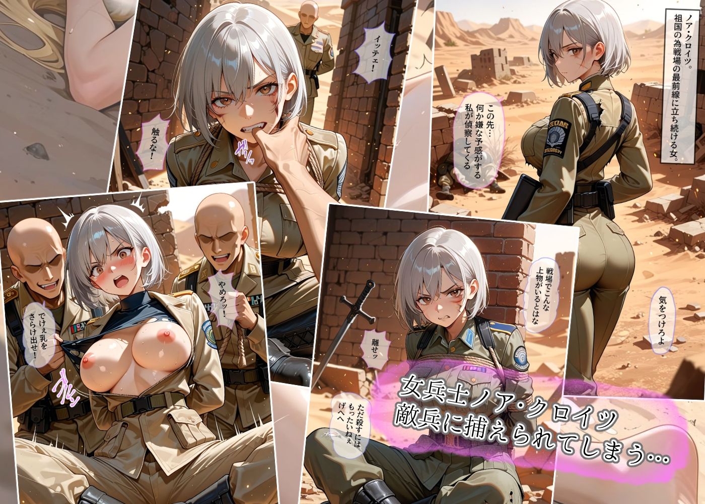 戦場の二重奏〜性処理看護師と女兵士の屈服〜 サンプル画像6