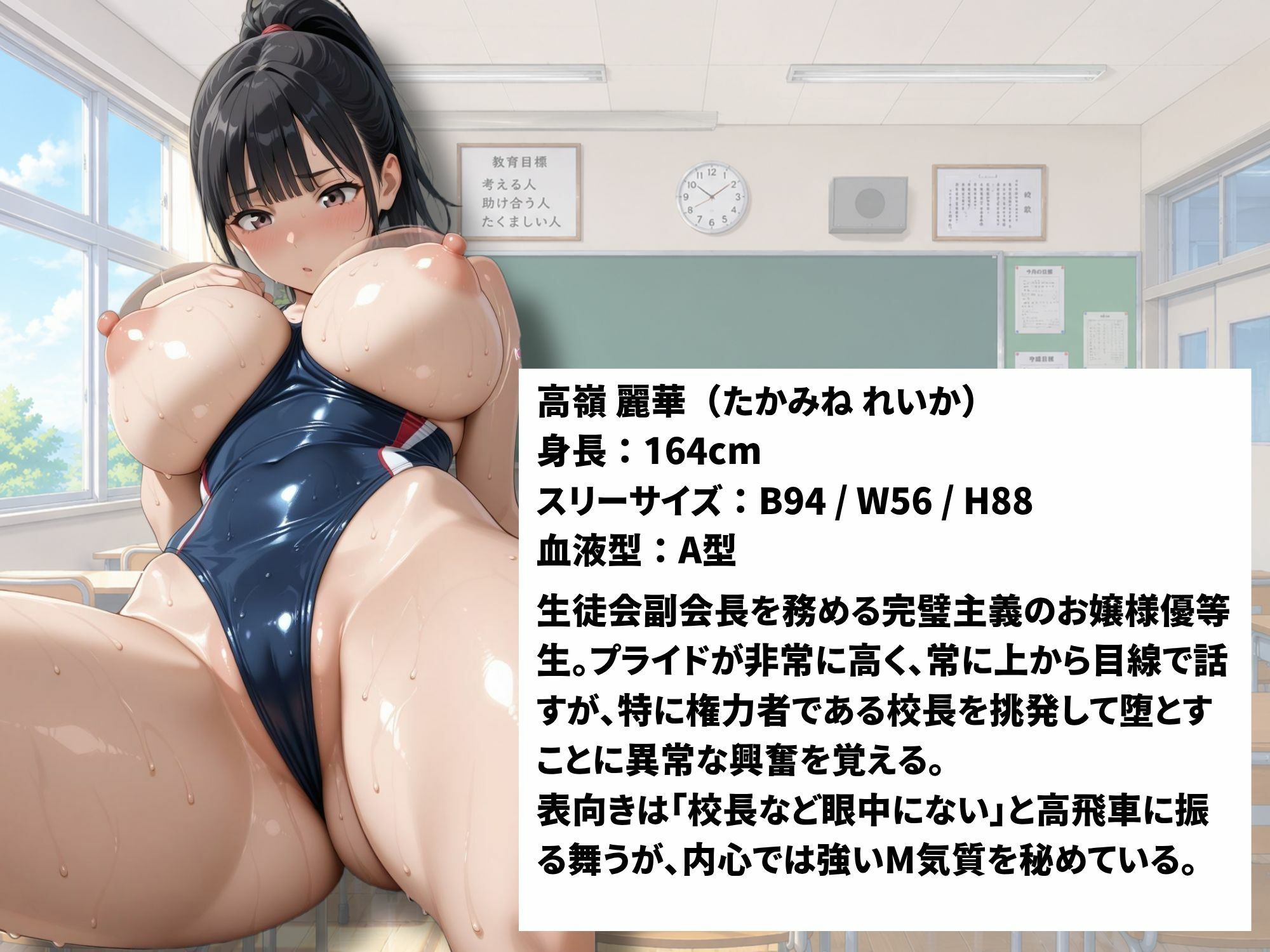 挑発する優等生JKが校長に連続絶頂される話〜高峰 麗華〜vol.8 サンプル画像1