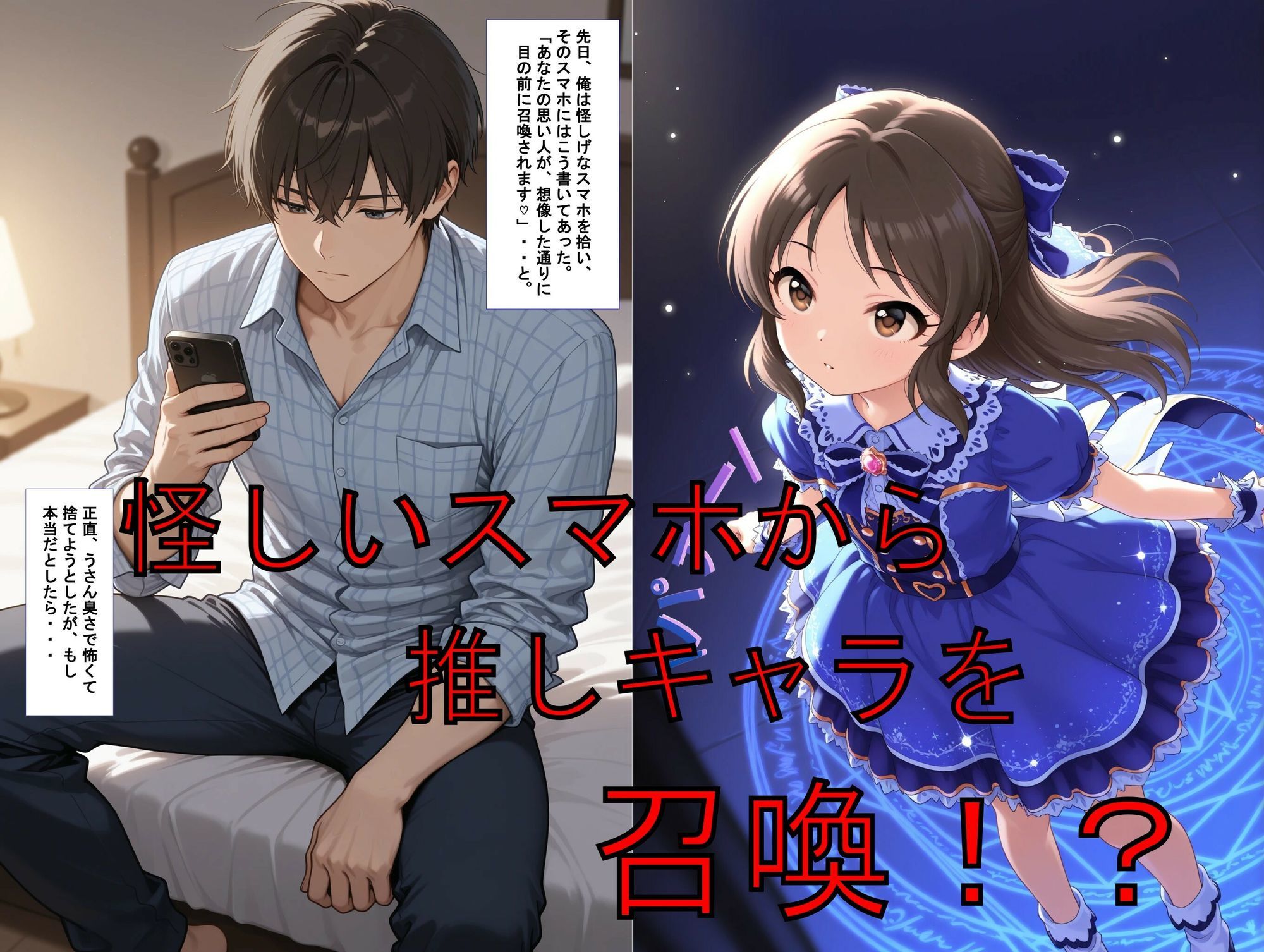 推しキャラ召喚した俺！  ちっぱいアイドルは、健気に甘美なご奉仕を  〜橘  あ〇す〜ver サンプル画像1