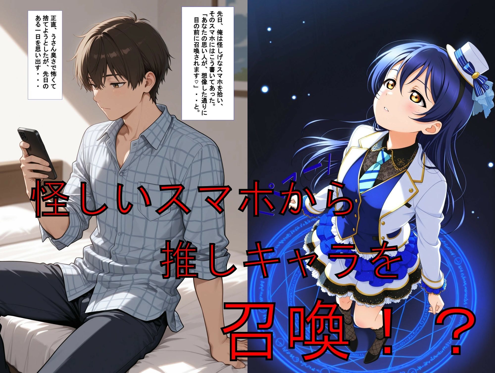 推しキャラ召喚した俺！  トップアイドル美少女を犯しつくす！  〜園〇  海未〜ver サンプル画像1
