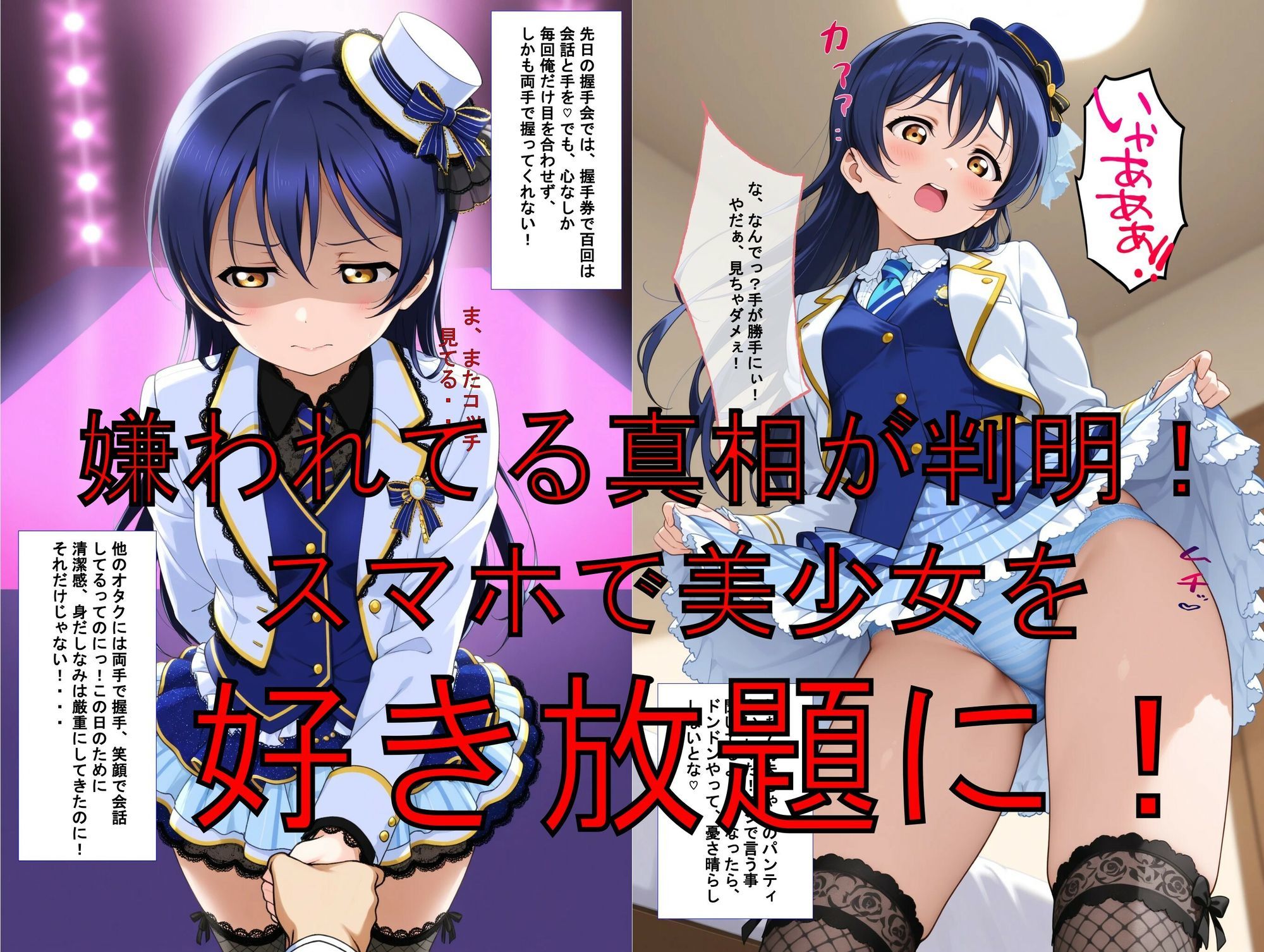 推しキャラ召喚した俺！  トップアイドル美少女を犯しつくす！  〜園〇  海未〜ver サンプル画像2