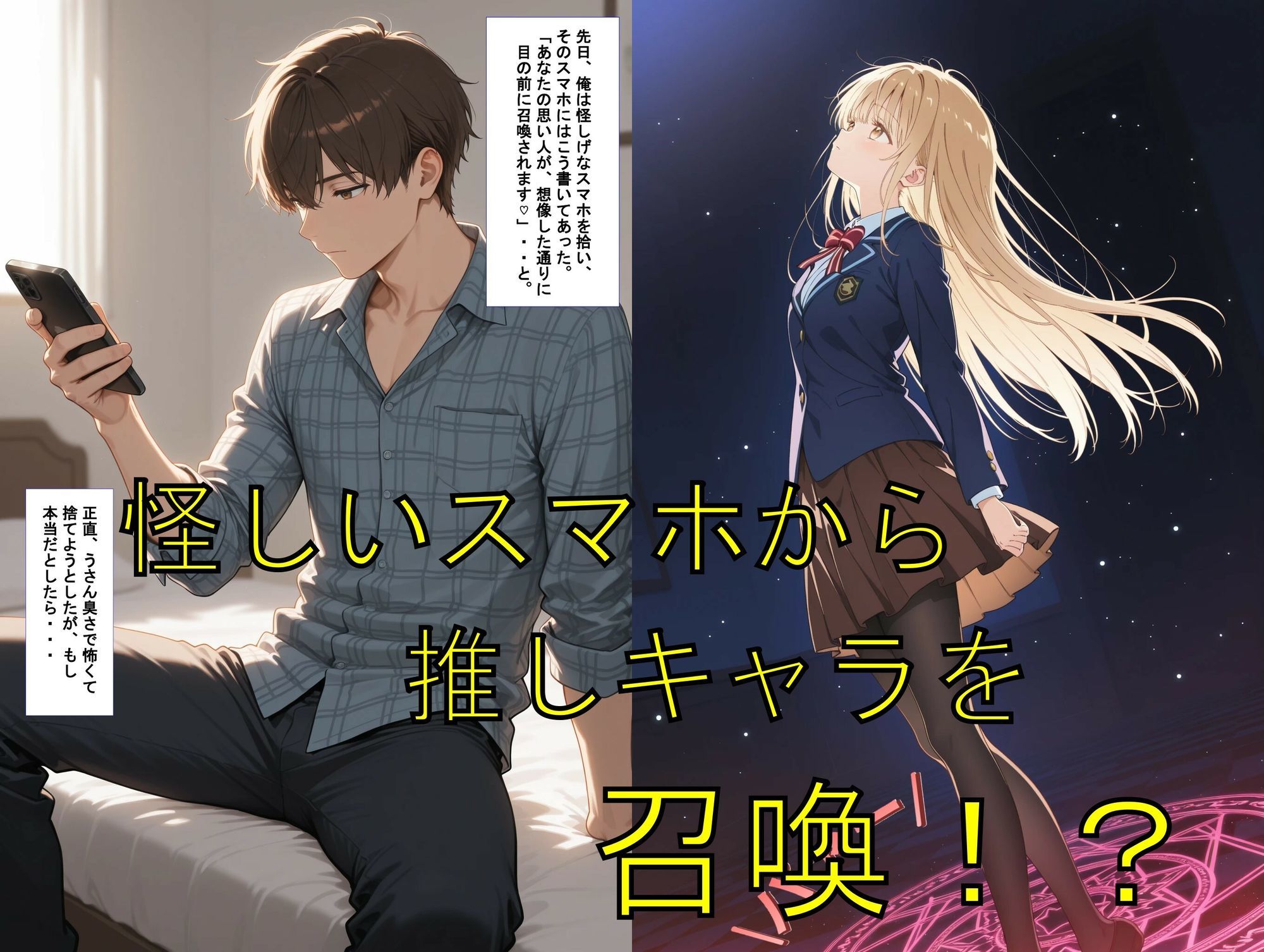 推しキャラ召喚した俺！  天使様のような可愛い美少女とラブラブな時間を  〜椎〇  真昼〜ver サンプル画像1