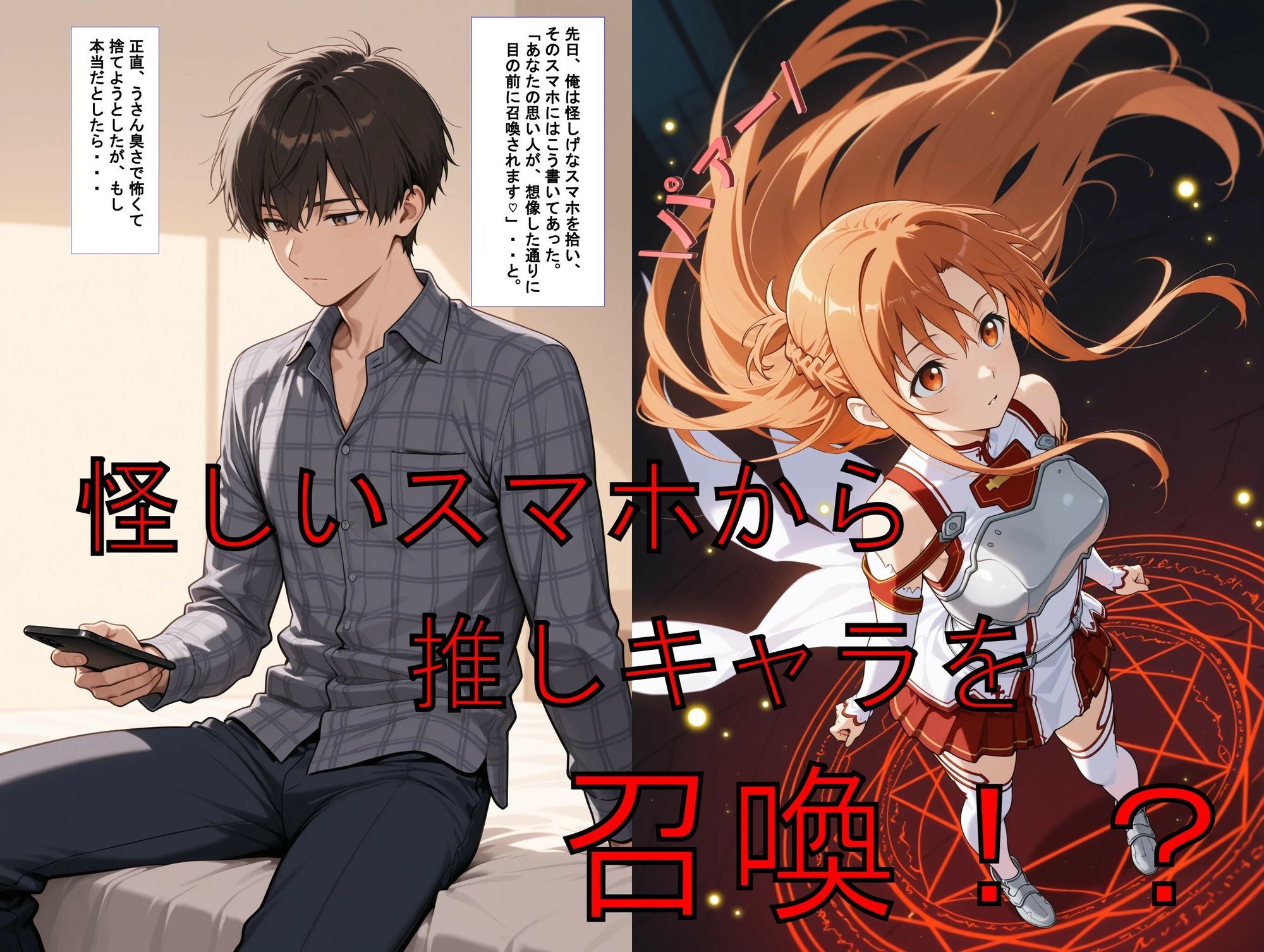 推しキャラ召喚した俺！  気高き美女を犯し、心を掌握！ サンプル画像1