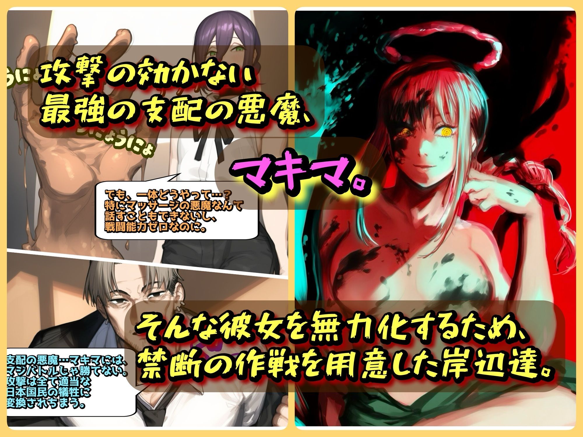 支配の悪魔の倒し方〜マキマ、くすぐりマッサージで陥落〜 サンプル画像1