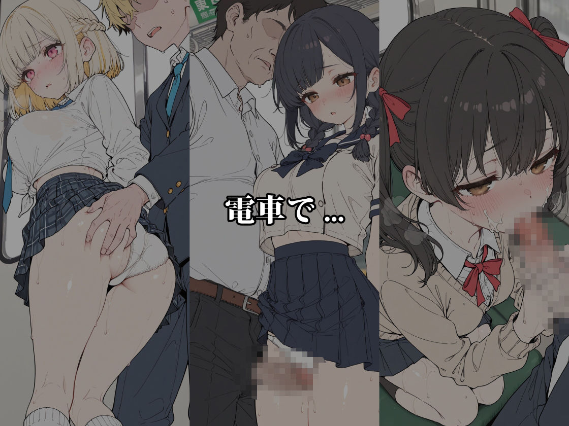 放課後5人娘の背徳スリル 〜制服のまま公共でイキ堕ちる〜 サンプル画像1