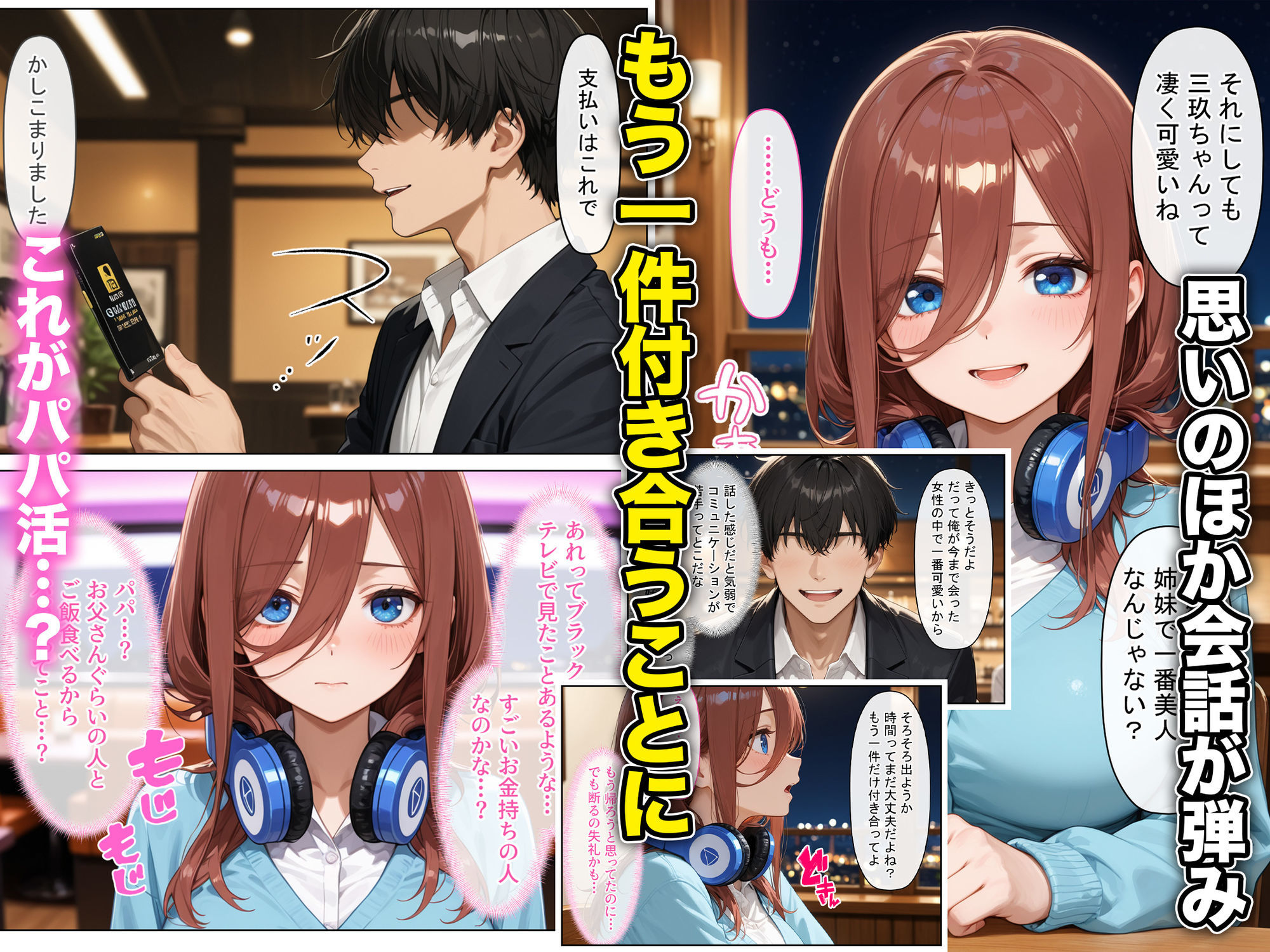 放課後、彼女たちはパパと会う〜ダウナー系妹三女がおじさんに理性をぶっ壊されて何度も中出しされる話 サンプル画像2