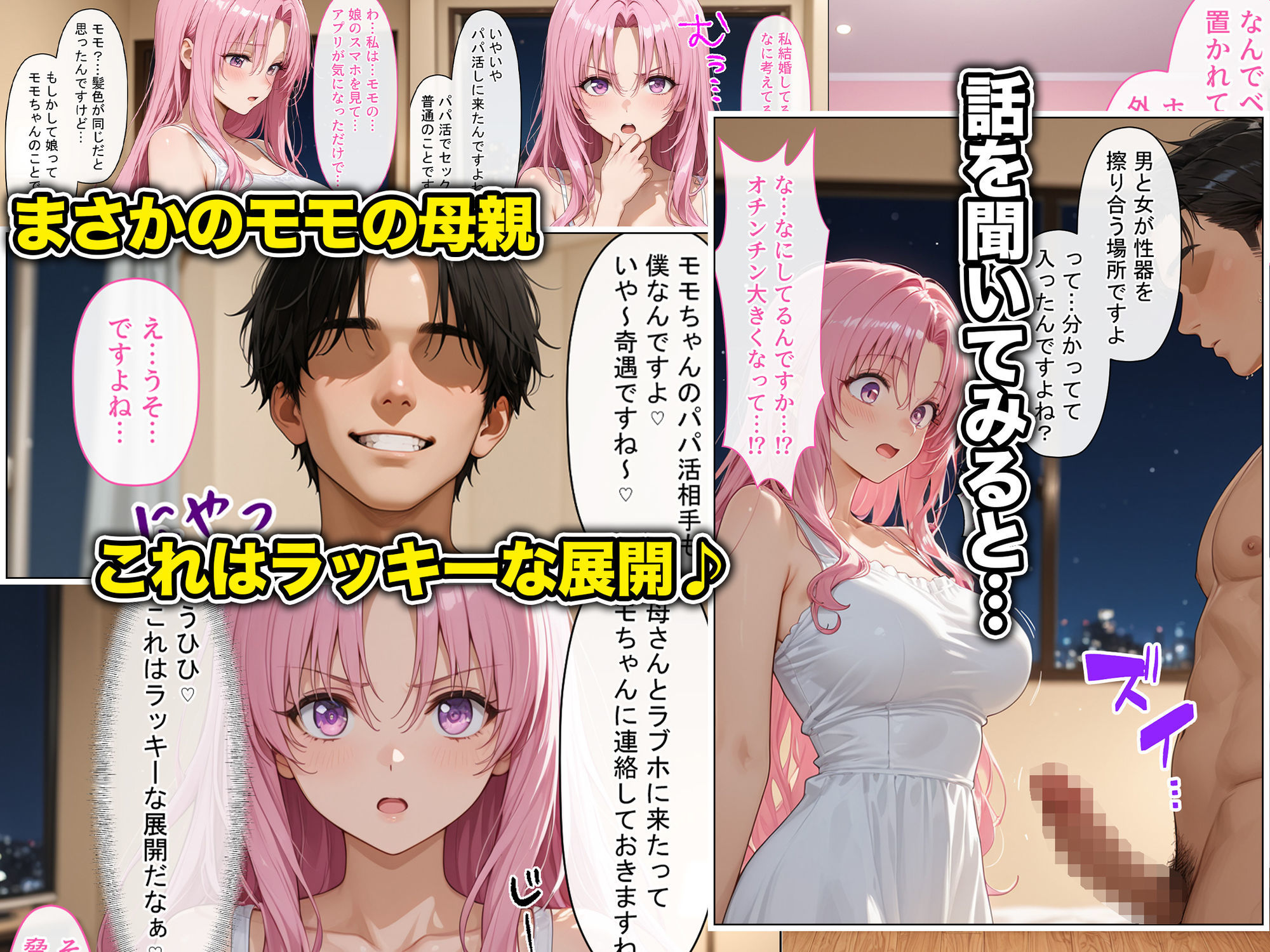 放課後、彼女たちはパパと会う〜人妻が娘のパパ活に間違えて来ちゃってそのままチン堕ち寝取られた話〜 サンプル画像3