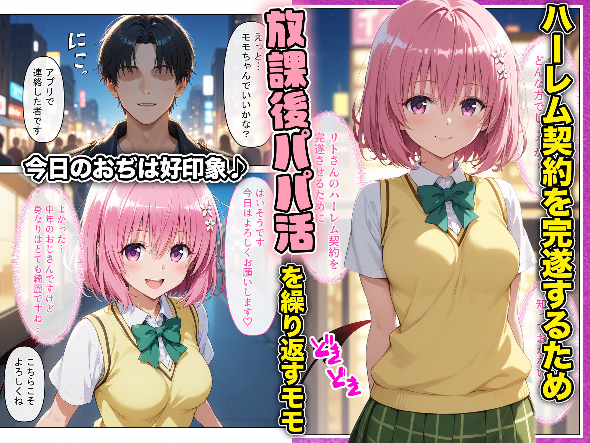 放課後、彼女たちはパパと会う〜本番NGのはずが…生中出し種付けレ●プされてまさかの快楽堕ち〜 サンプル画像1