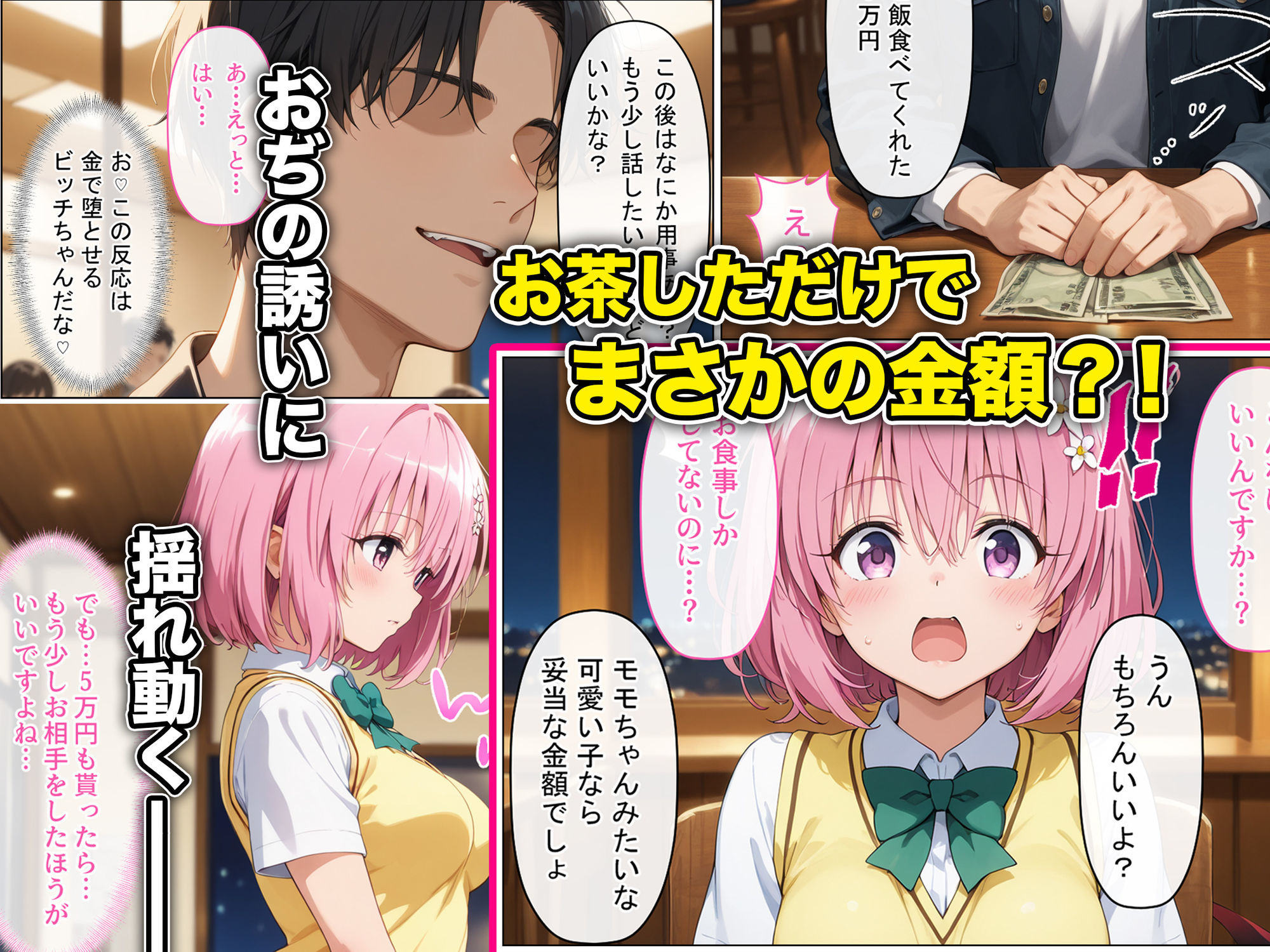 放課後、彼女たちはパパと会う〜本番NGのはずが…生中出し種付けレ●プされてまさかの快楽堕ち〜 サンプル画像3