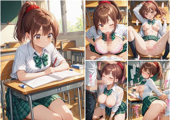 放課後、教室でクラスメートと。 サンプル画像8