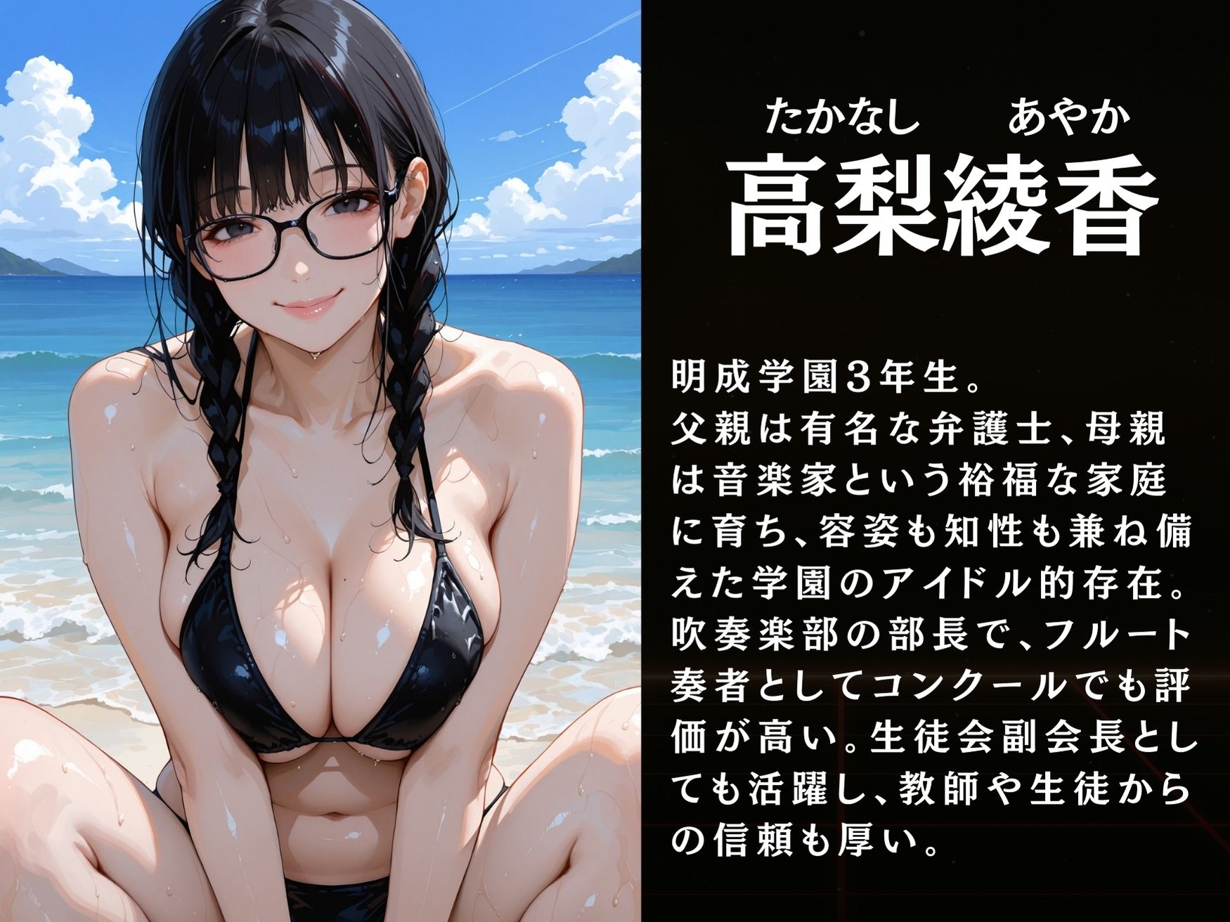 放課後の性指導 〜女子生徒の秘密〜ビーチ編 サンプル画像2