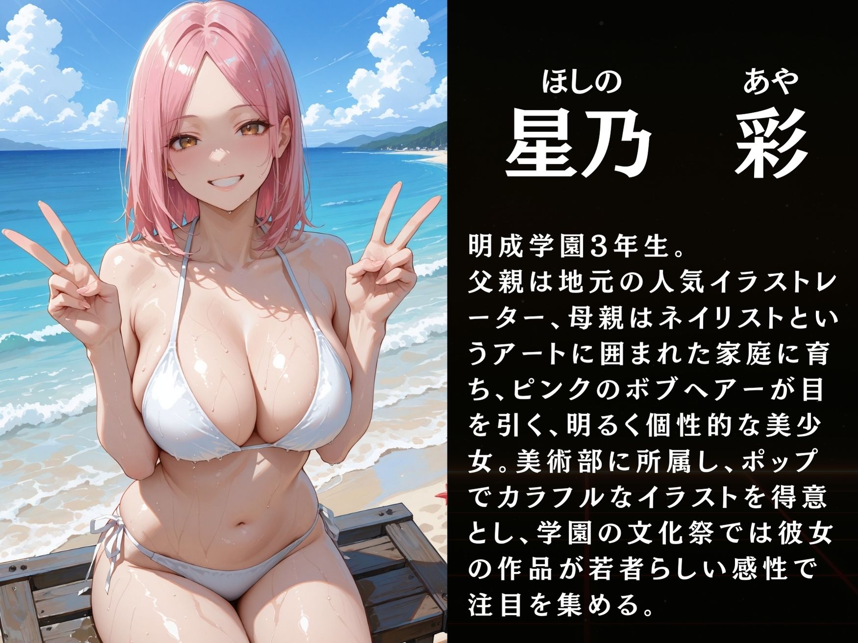 放課後の性指導 〜女子生徒の秘密〜ビーチ編 サンプル画像3