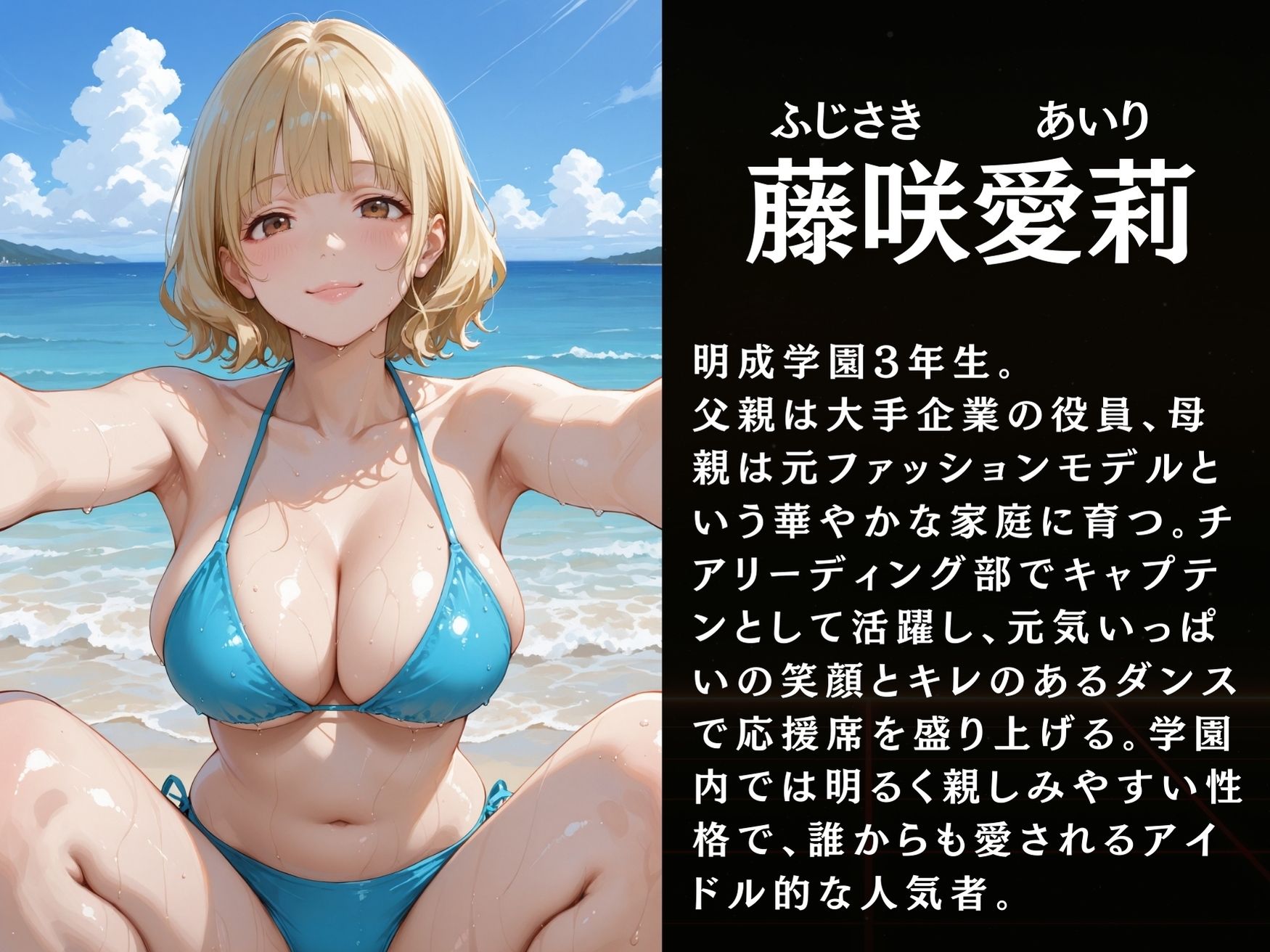 放課後の性指導 〜女子生徒の秘密〜ビーチ編 サンプル画像4