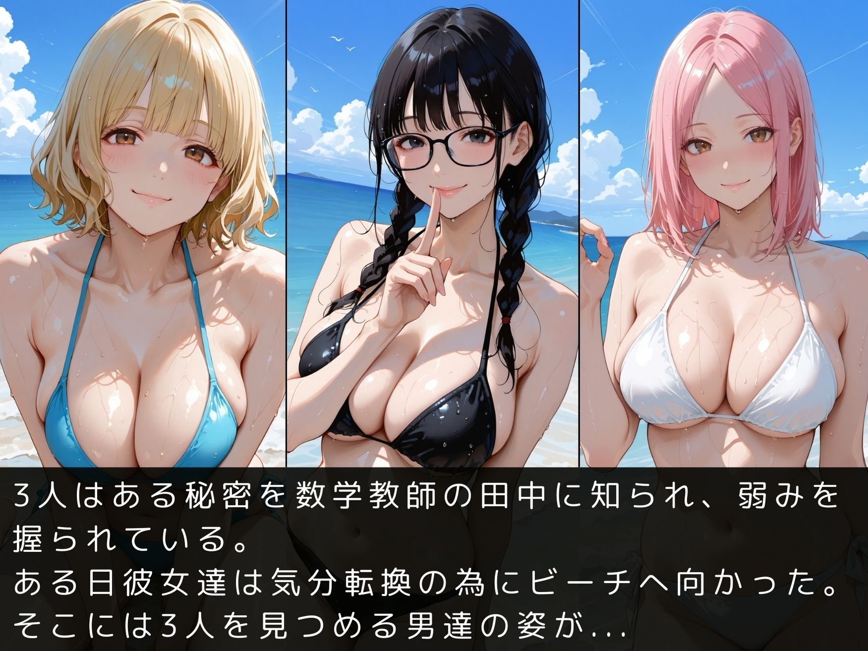 放課後の性指導 〜女子生徒の秘密〜ビーチ編 サンプル画像5