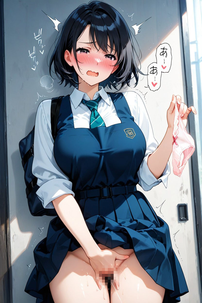 放課後の聖域 ── 清楚な制服美女が理性を手放す自慰絶頂画像集 ──【100枚＋PDF同梱】 サンプル画像1