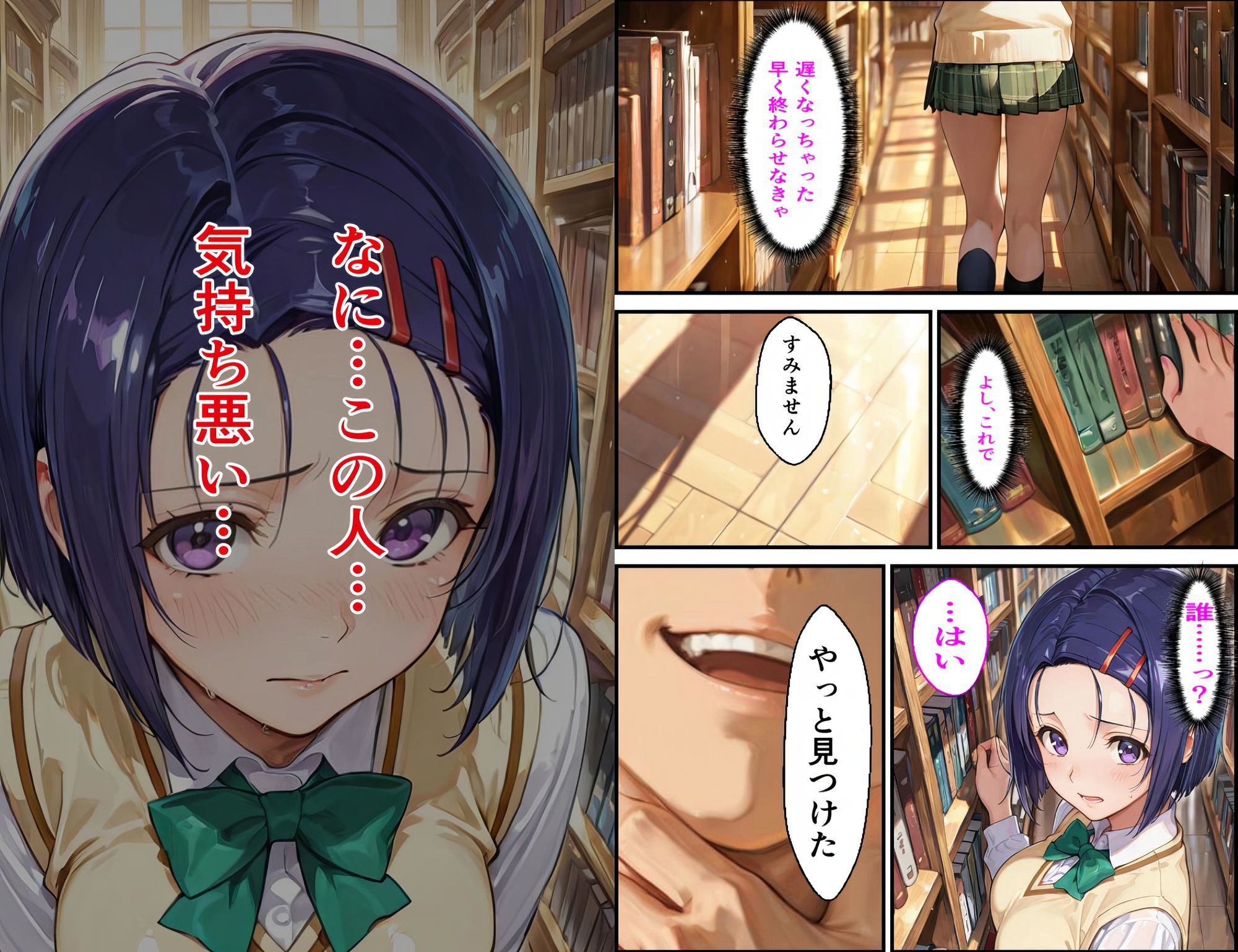 放課後の西連〇春菜の悲劇 2【図書室編】ー消せない過去と動画の鎖 サンプル画像1