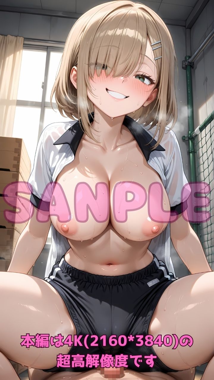 放課後ブルマ部〜汗蒸れブルマ顔騎＆騎乗位で限界までチンポを搾り尽くす性欲強め部活女子〜 サンプル画像6