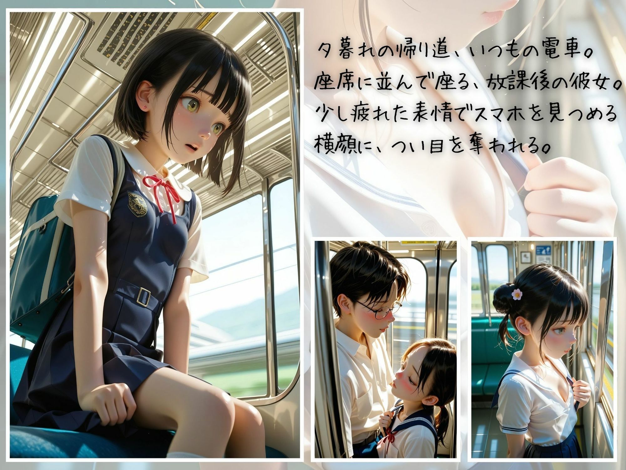 放課後リアル＃12〜揺れる電車でほどける制服〜 サンプル画像1