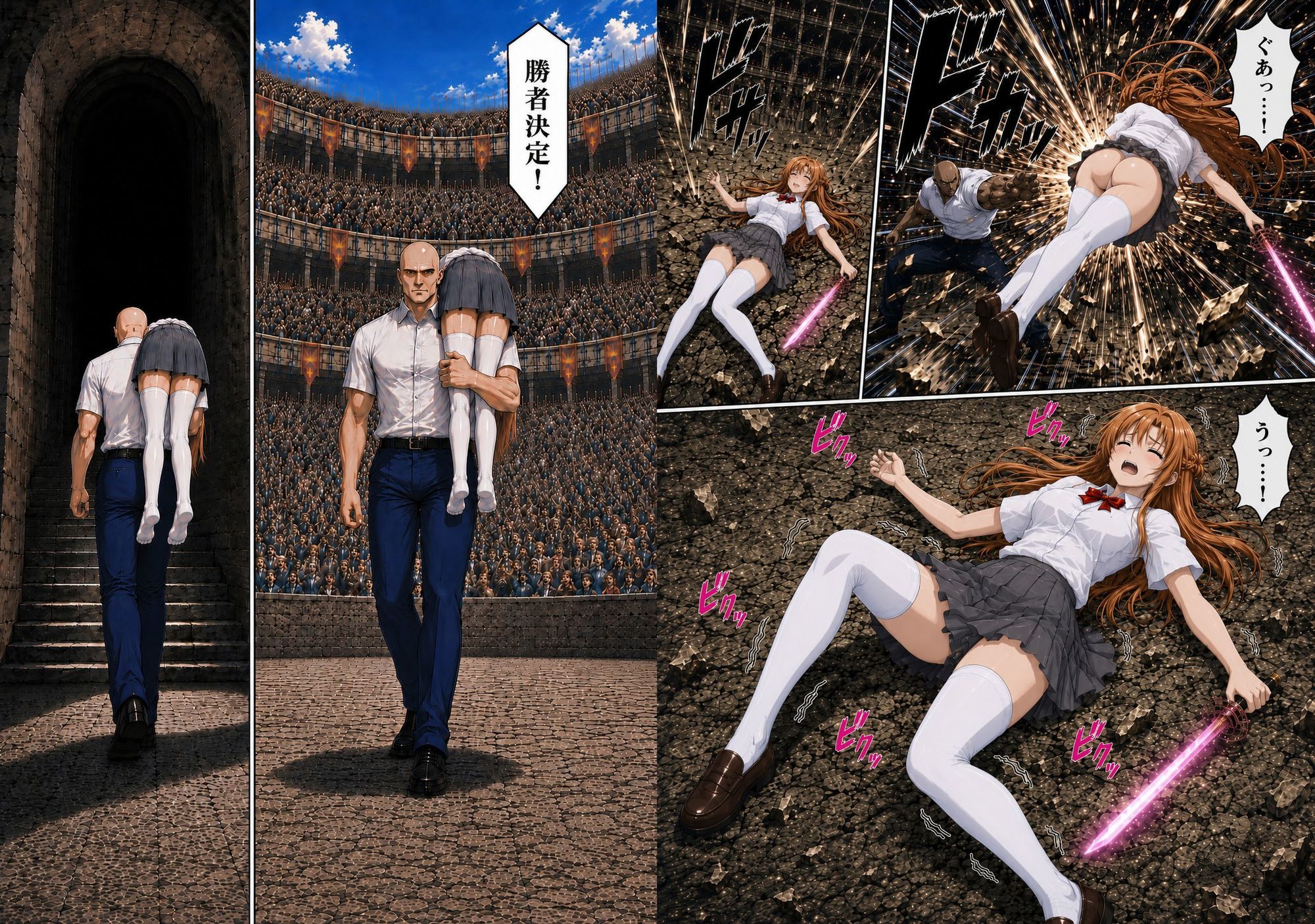 敗北して監禁されたア〇ナ サンプル画像3