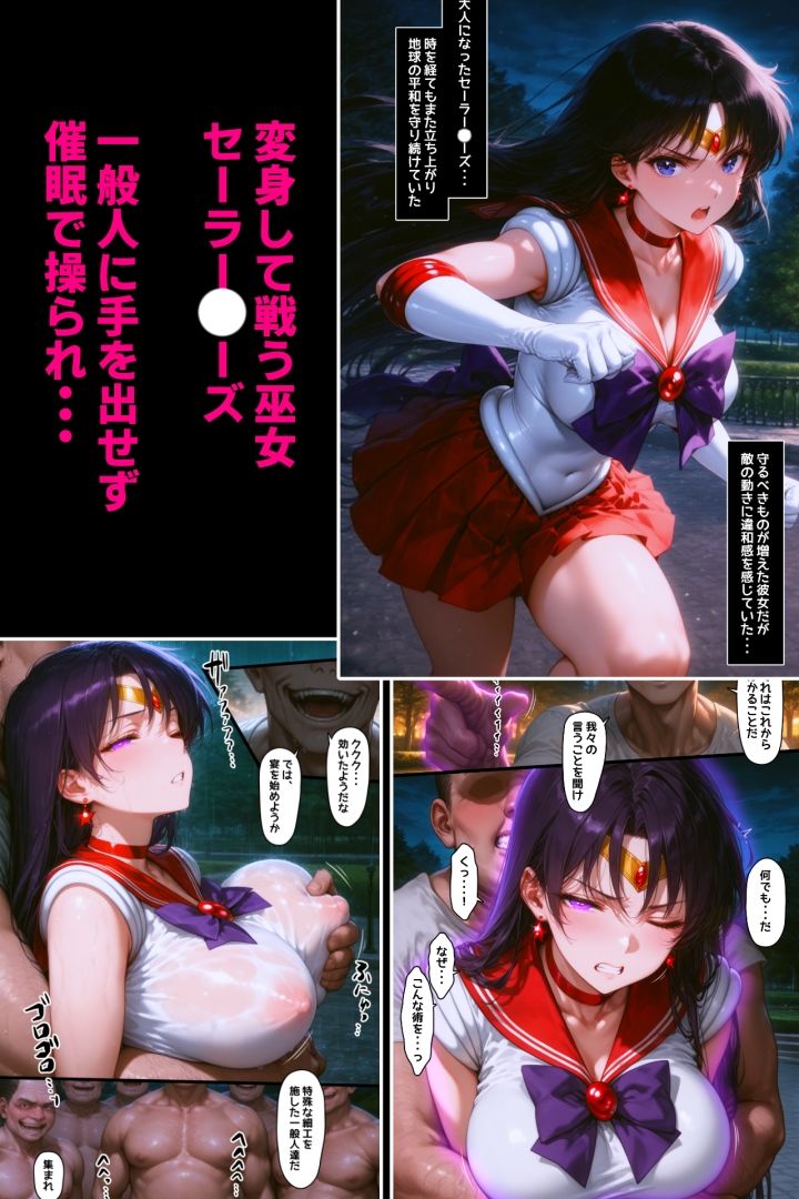 敗北の〇ーズ・汚らわしい男達に妊娠させられまくる経産婦戦士 サンプル画像1