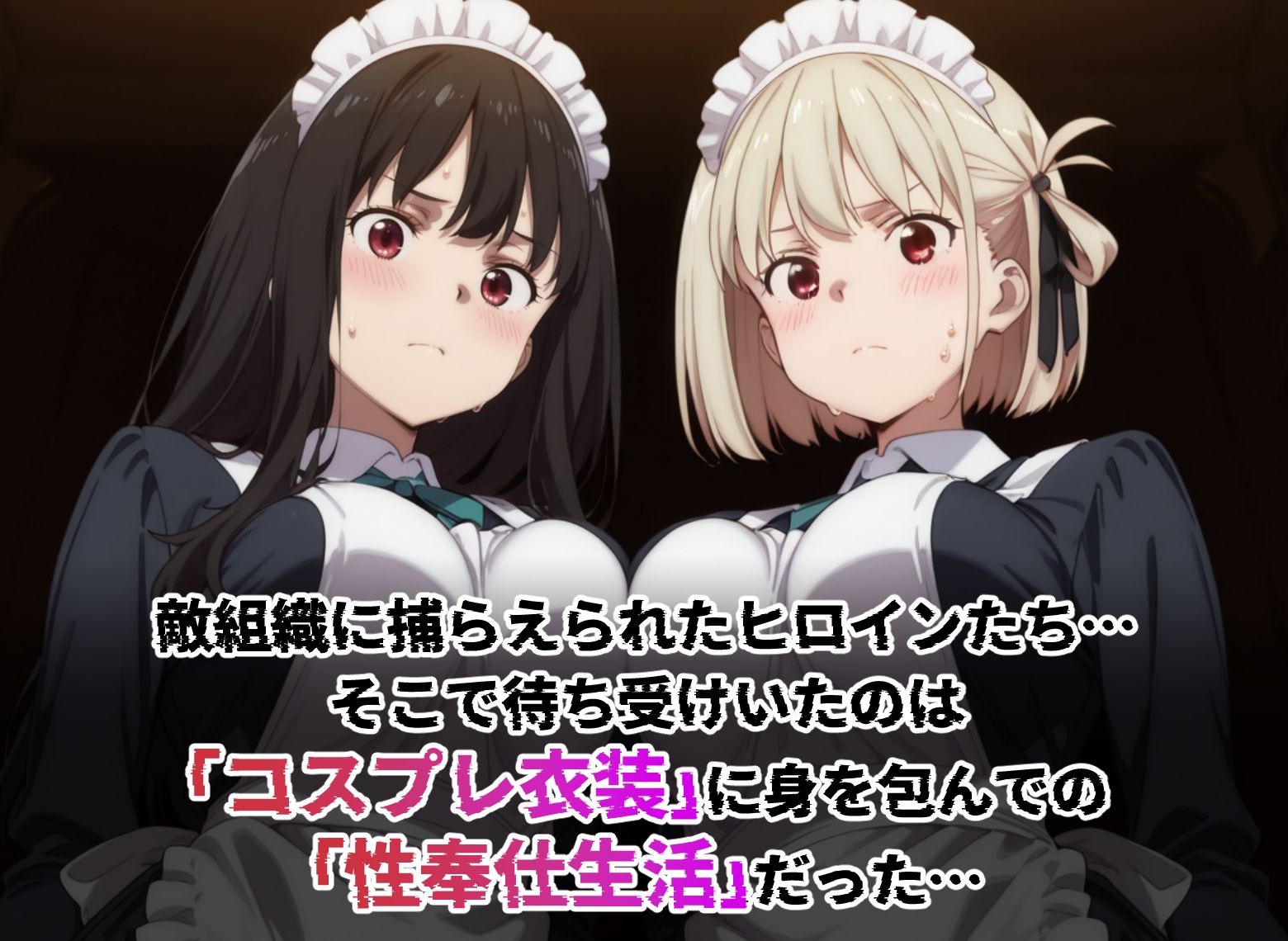 敗北ヒロイン コス奉仕 リ○リス・リ○イル編 サンプル画像1
