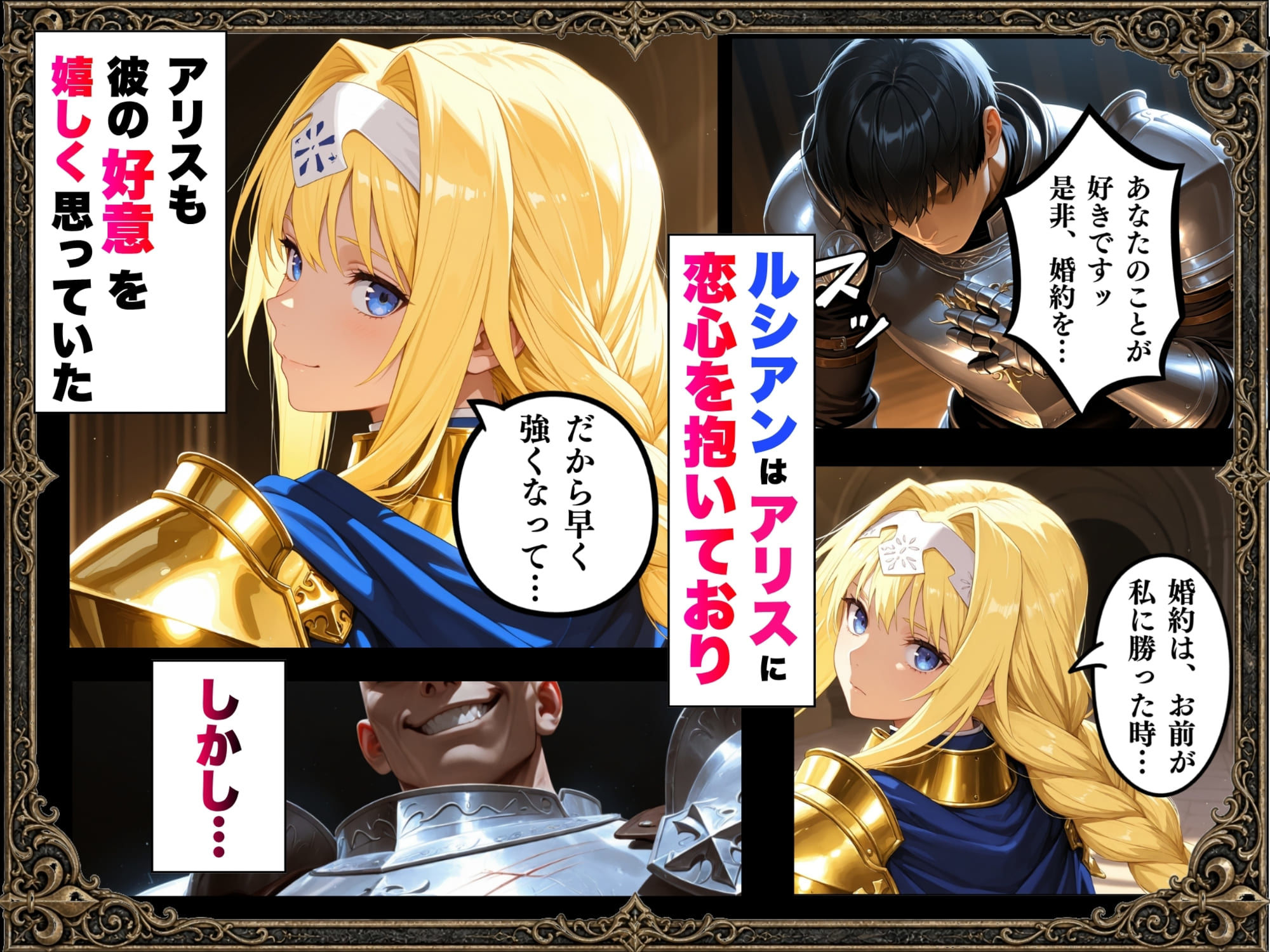 敗北騎士アリス〜メス堕ちNTR〜 サンプル画像2