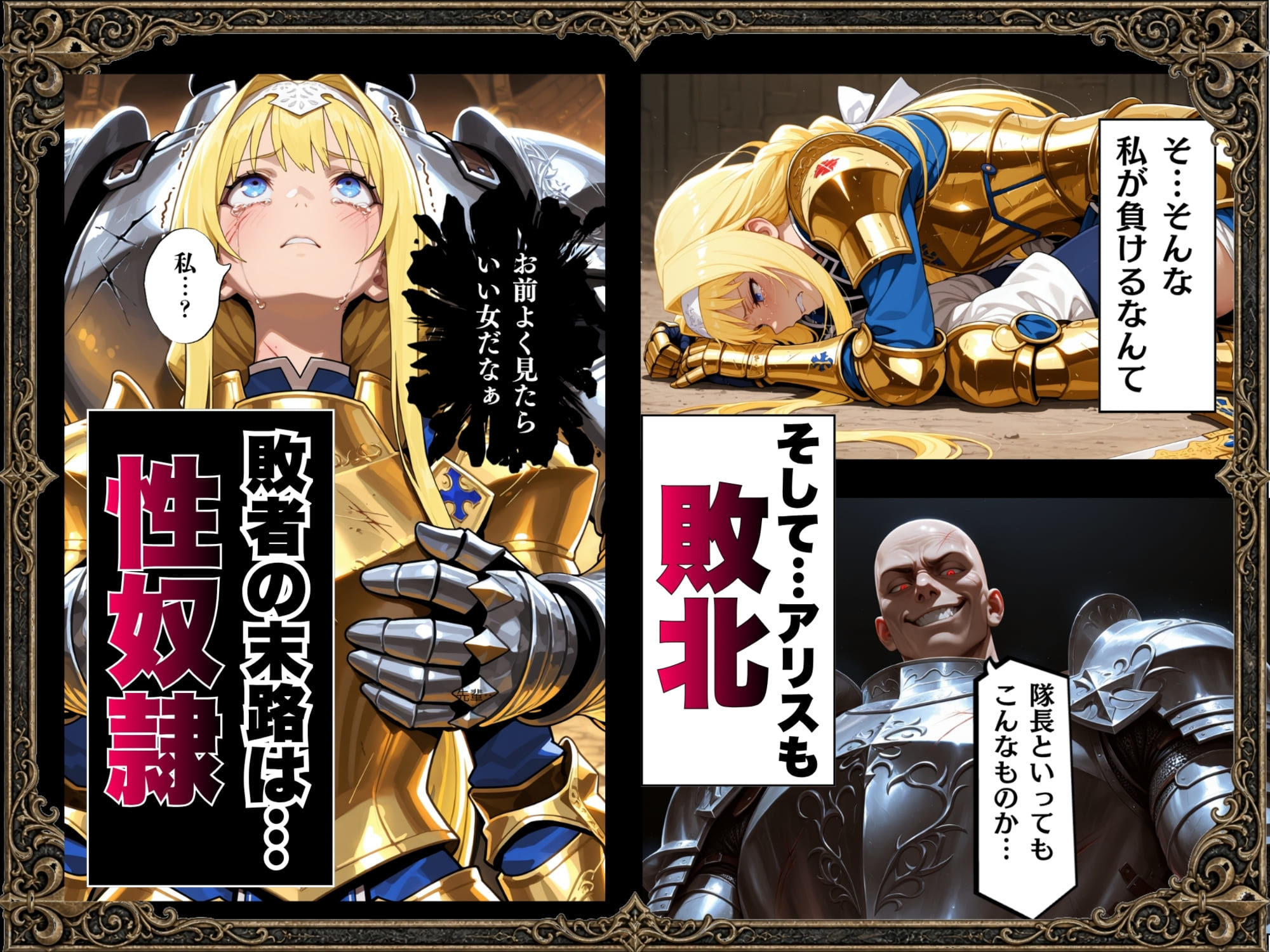 敗北騎士アリス〜メス堕ちNTR〜 サンプル画像4