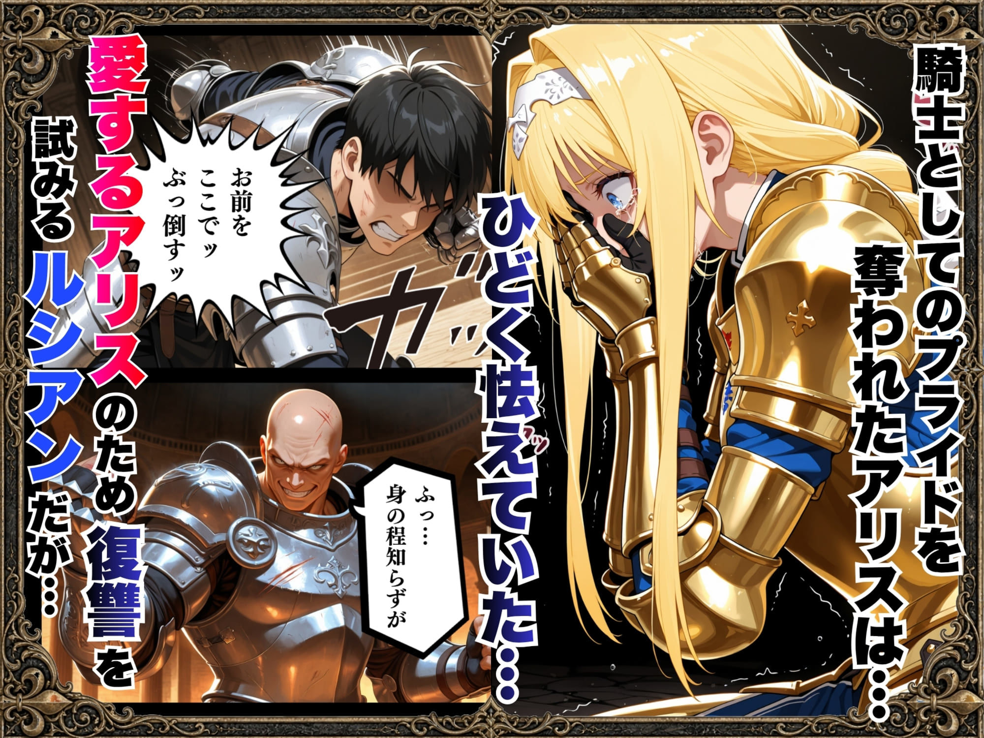 敗北騎士アリス〜メス堕ちNTR〜 サンプル画像8