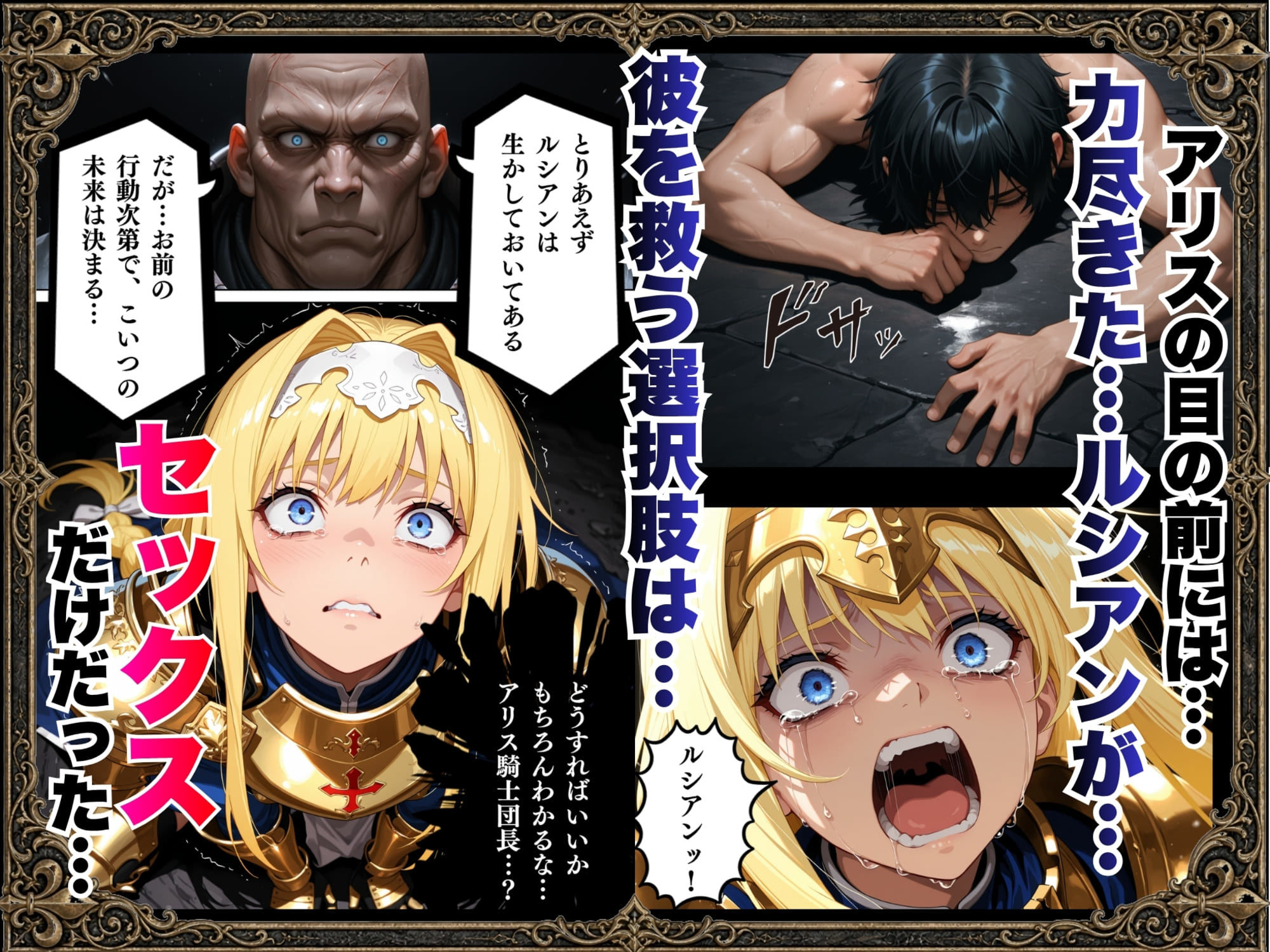 敗北騎士アリス〜メス堕ちNTR〜 サンプル画像9