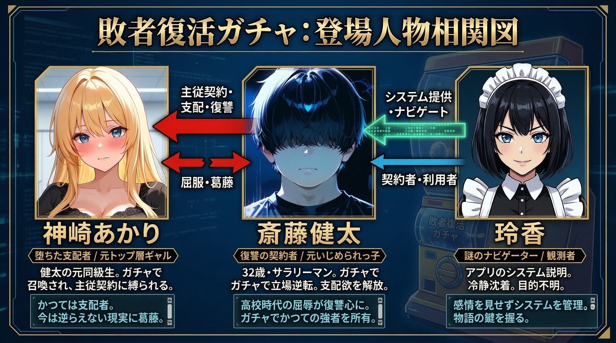 敗者復活ガチャ 〜立場逆転の復讐ハーレム〜 サンプル画像1