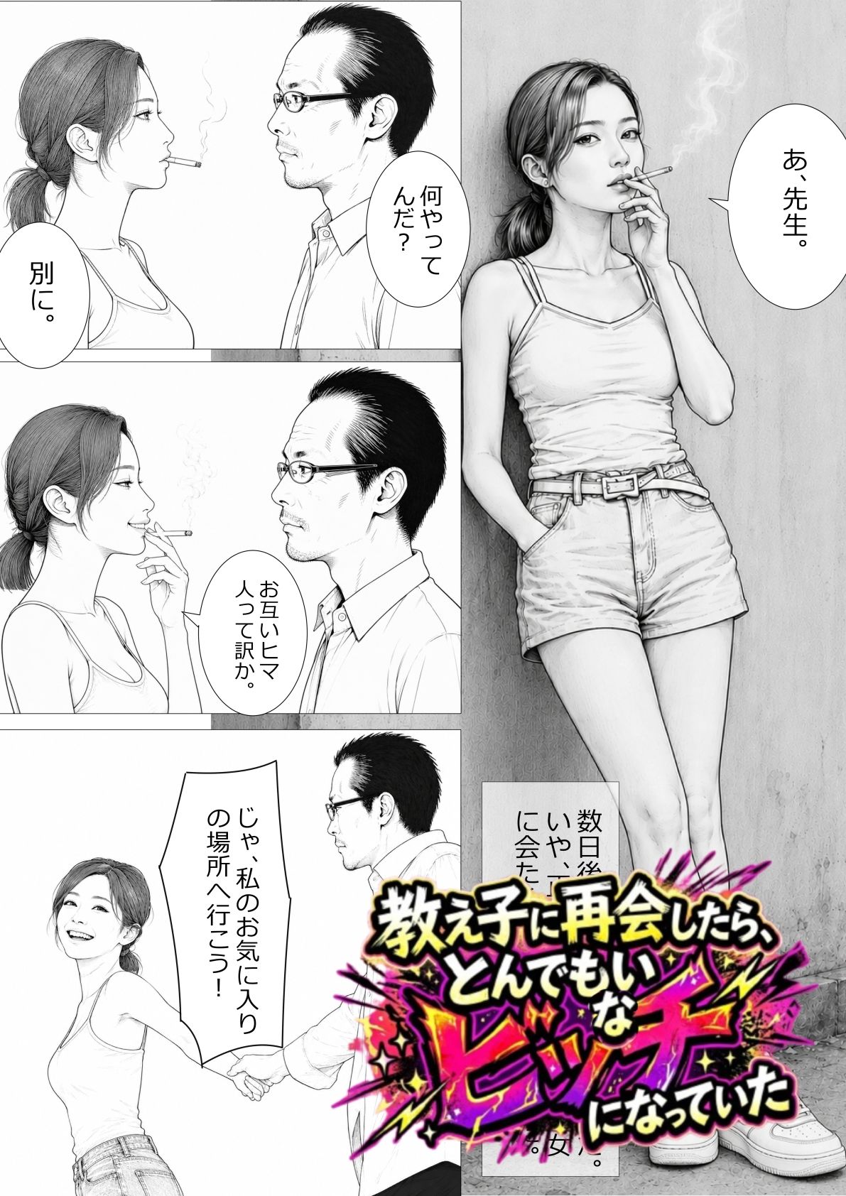 教え子に再会したら、とんでもないビッチになっていた サンプル画像1