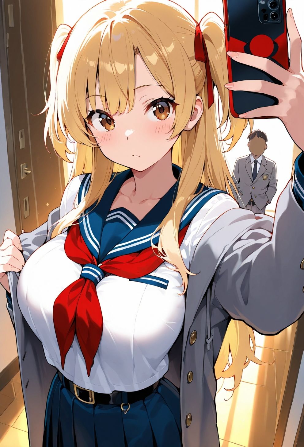 教師の逆襲 巨乳ちゃんをハメて肉便器 サンプル画像1