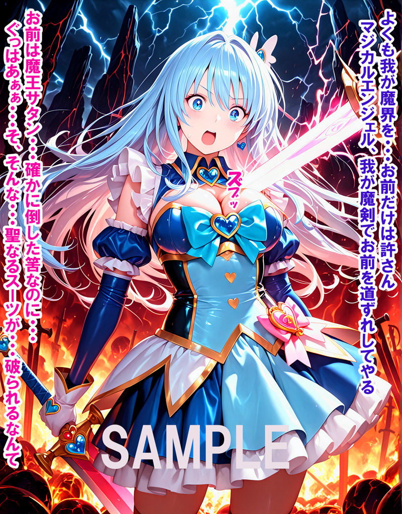 敵と戦いピンチになる魔法少女 Vol6 サンプル画像6