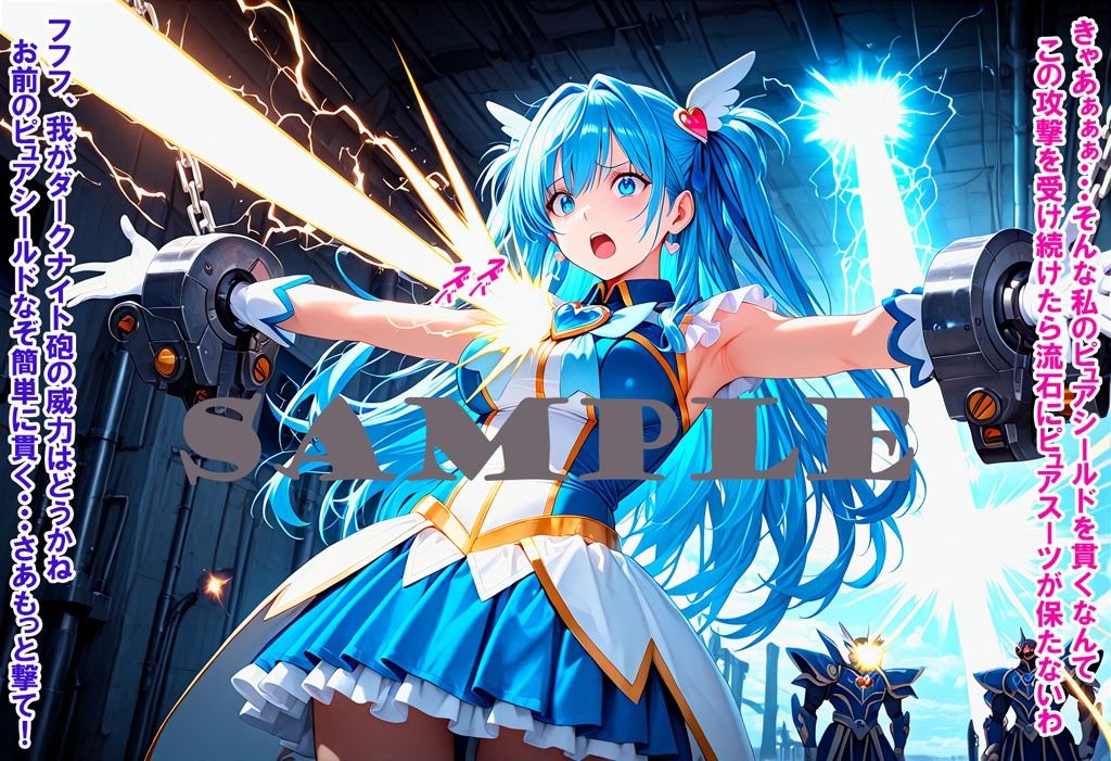 敵と戦いピンチになる魔法少女 Vol7 サンプル画像3