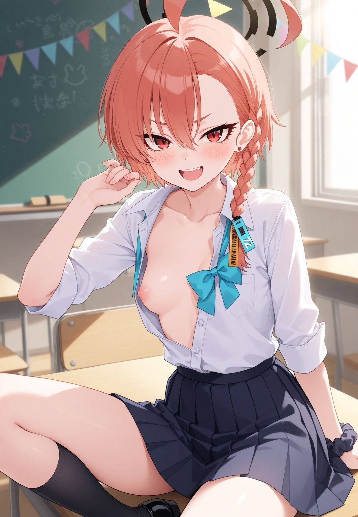 文化祭で清楚彼女が「クラス全員の孕ませ権利譲渡」で肉便器になるまで ブ〇ーアーカイブ Vol.2 サンプル画像10