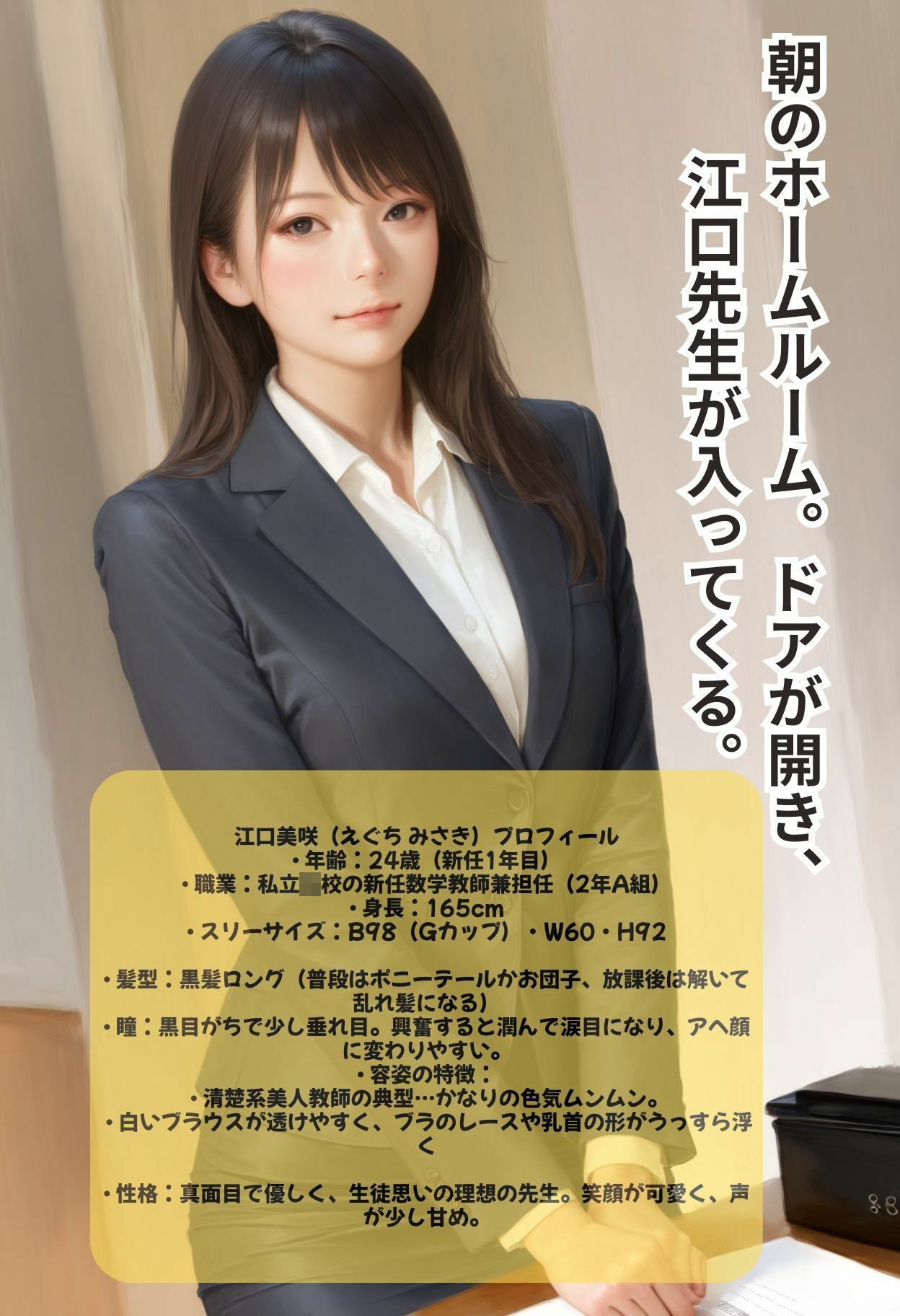 新人美人教師 僕は先生のオナニーを見てしまった そこから始まる先生と僕の学生生活 サンプル画像1