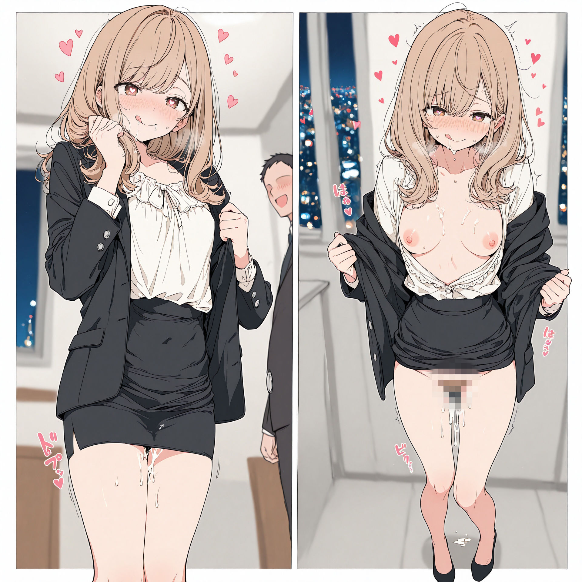 新卒OLと二人きりのオフィス…恥じらいながらも愛し合うイチャラブ生中出し！【2キャラ/全500P】 サンプル画像7