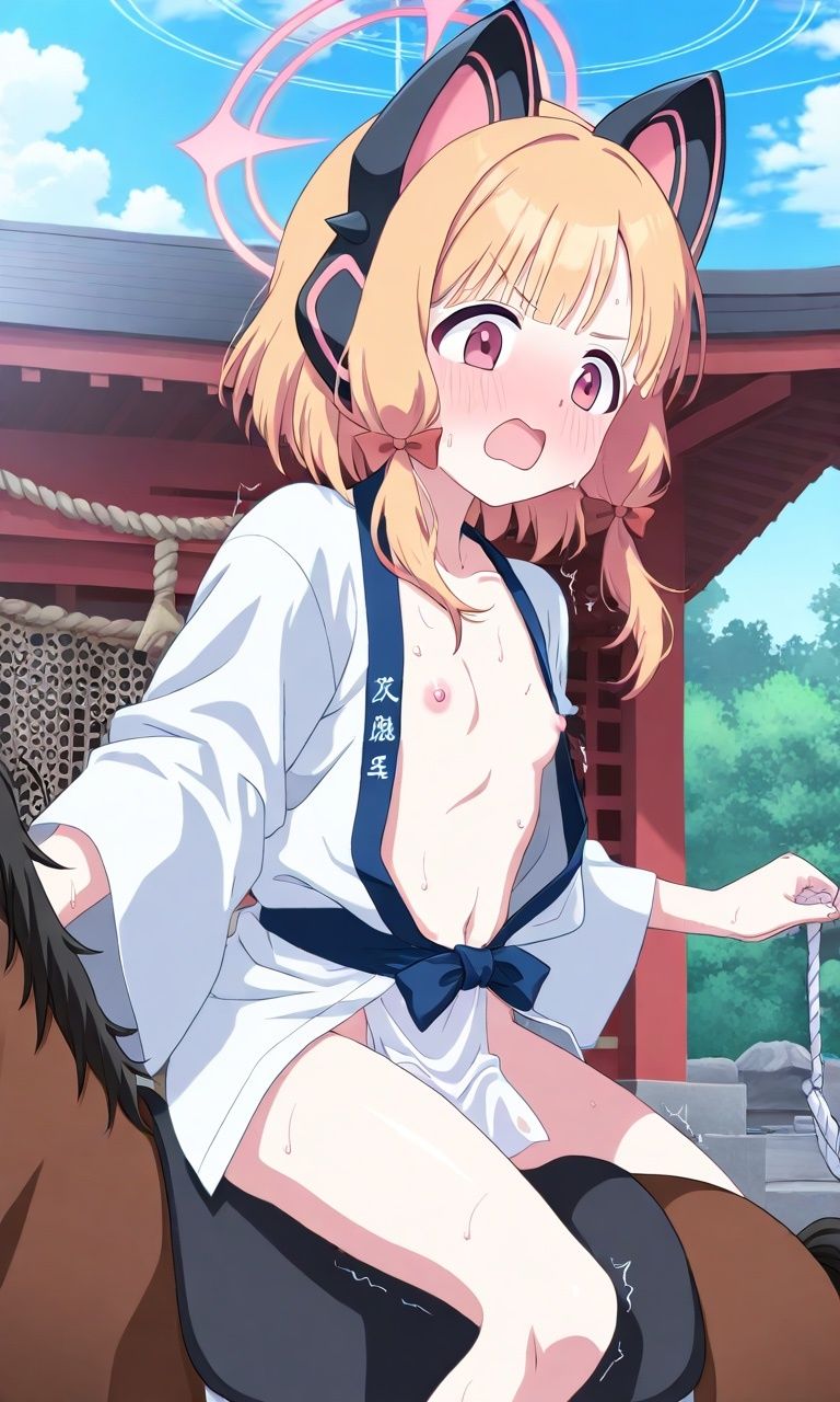 新年の式典で露出騎乗？〜先生、おしっこ漏れちゃいそうです〜 サンプル画像3