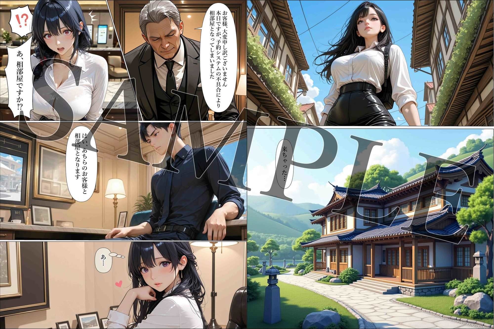 旅行先の予約トラブルで相部屋になった男の子にお仕置きしちゃった話 サンプル画像1