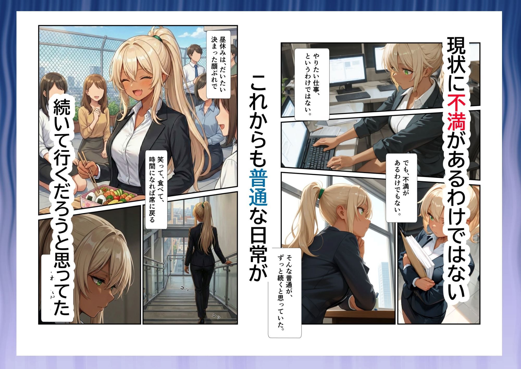 日常が崩壊し、メイド服の下で悦楽を求められるような話 サンプル画像1