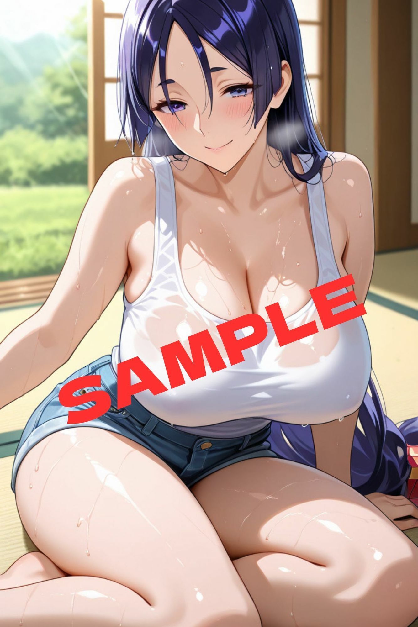 日本サー○ァント真夏の汗だくS○X サンプル画像1