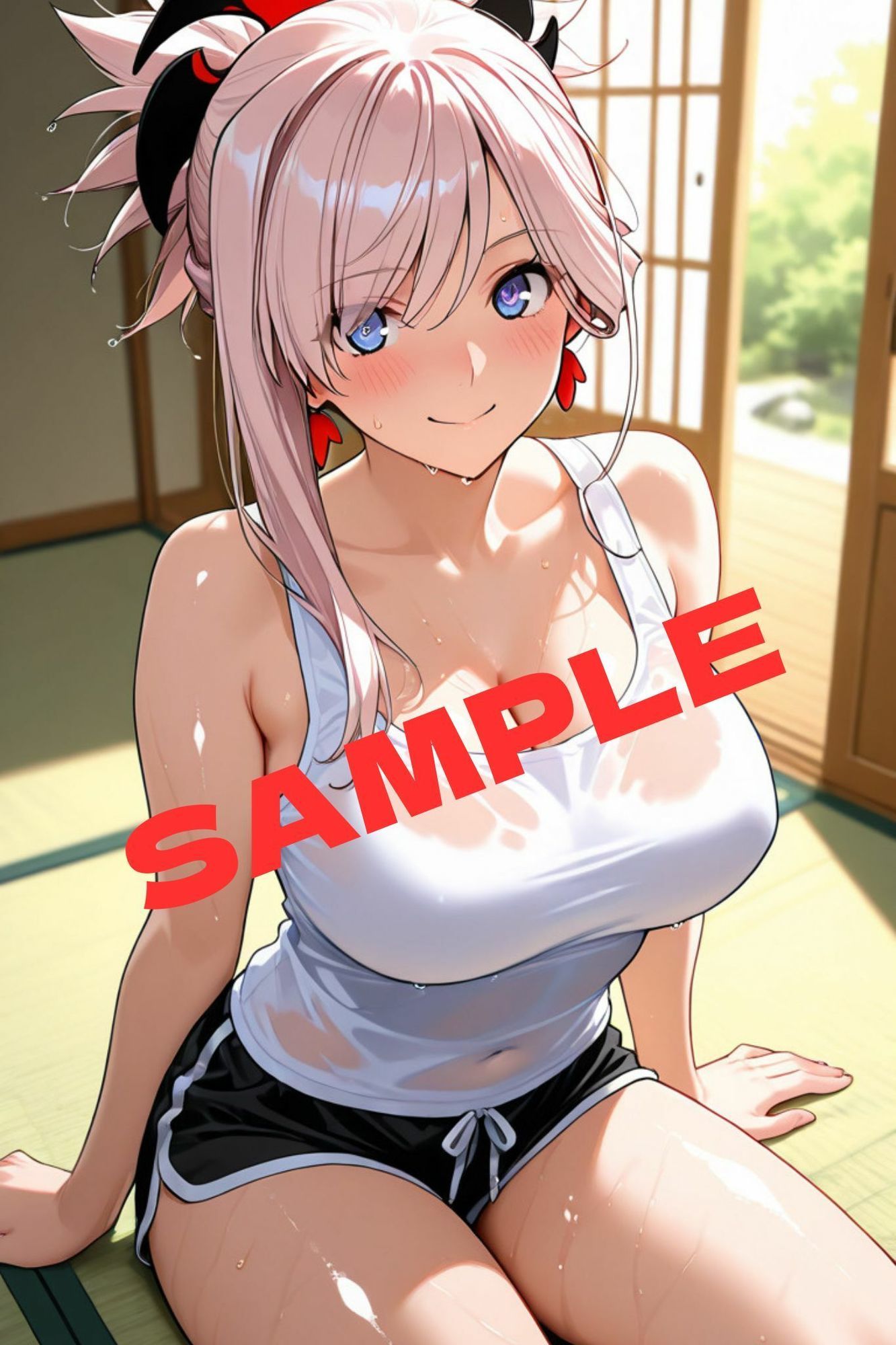 日本サー○ァント真夏の汗だくS○X サンプル画像9