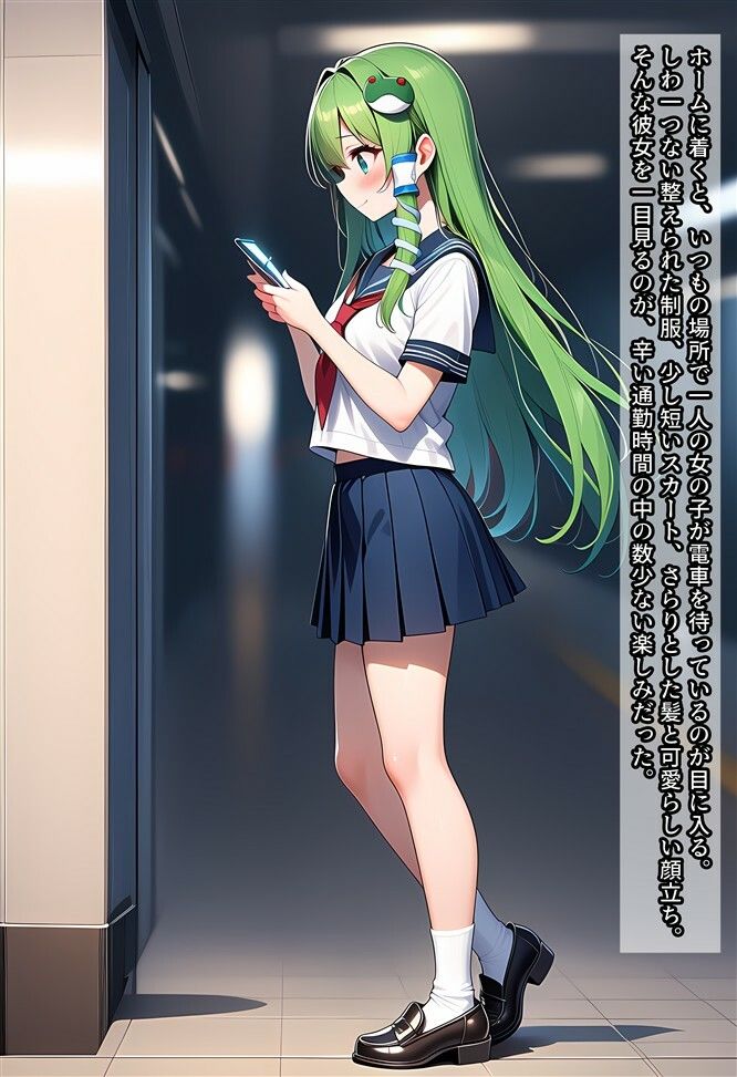 早苗ちゃんを盗撮したり痴○したりする話 サンプル画像1