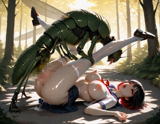 昆虫観察記録〜飛蝗〜 サンプル画像1