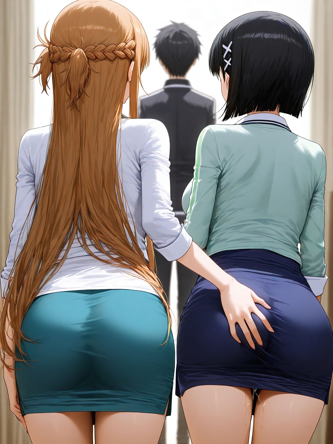 明日奈×直葉 サンプル画像10