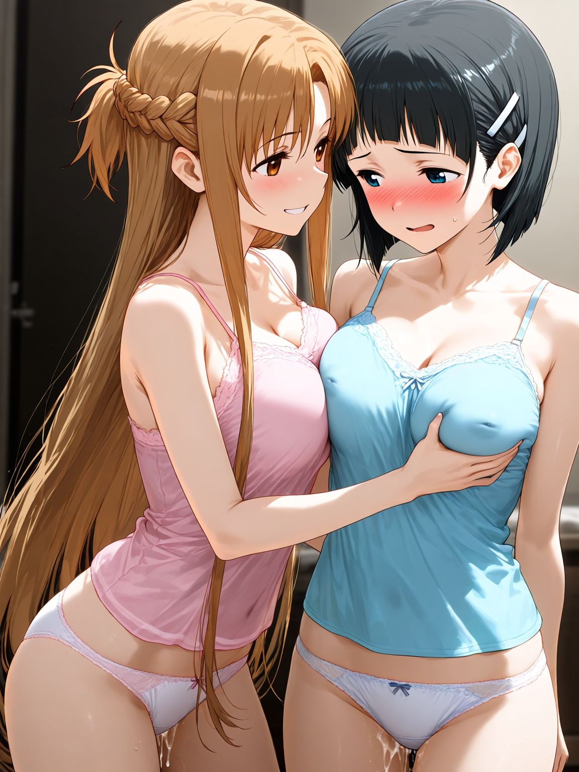 明日奈×直葉 サンプル画像4