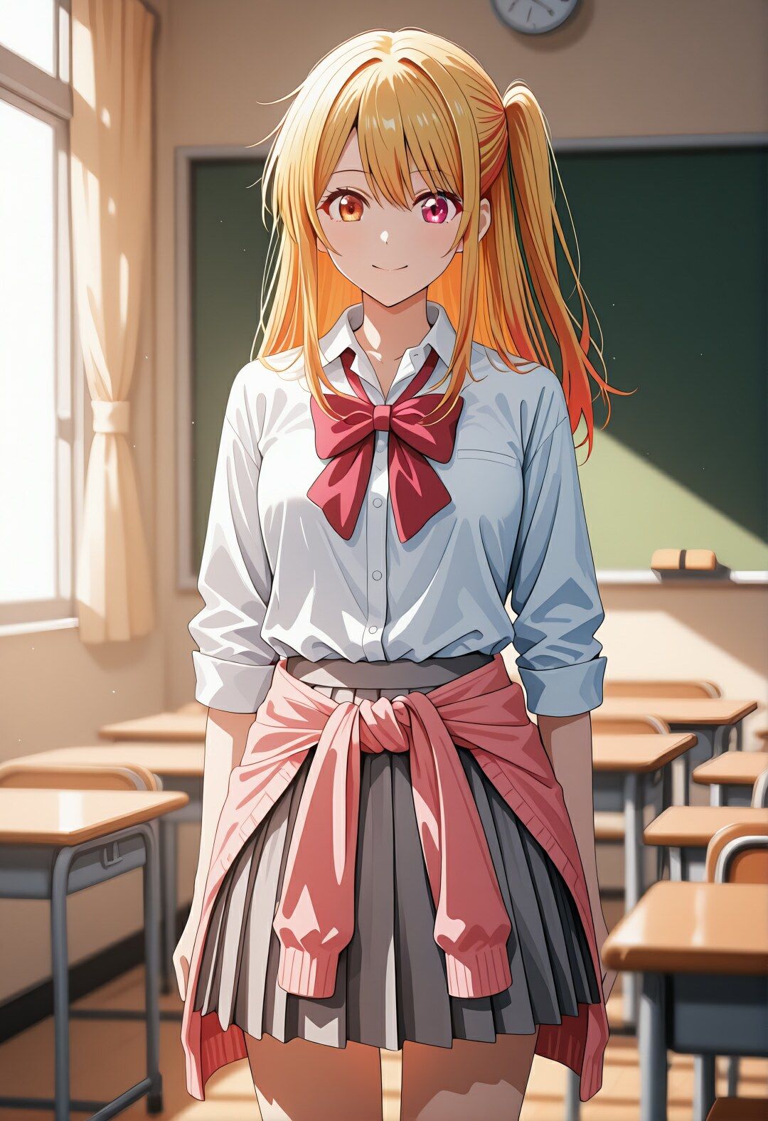 星〇ルビーの学校どこでもハメ日誌 〜清楚アイドルが教室・グラウンド・プールで中出し懇願〜  500枚！！ サンプル画像1