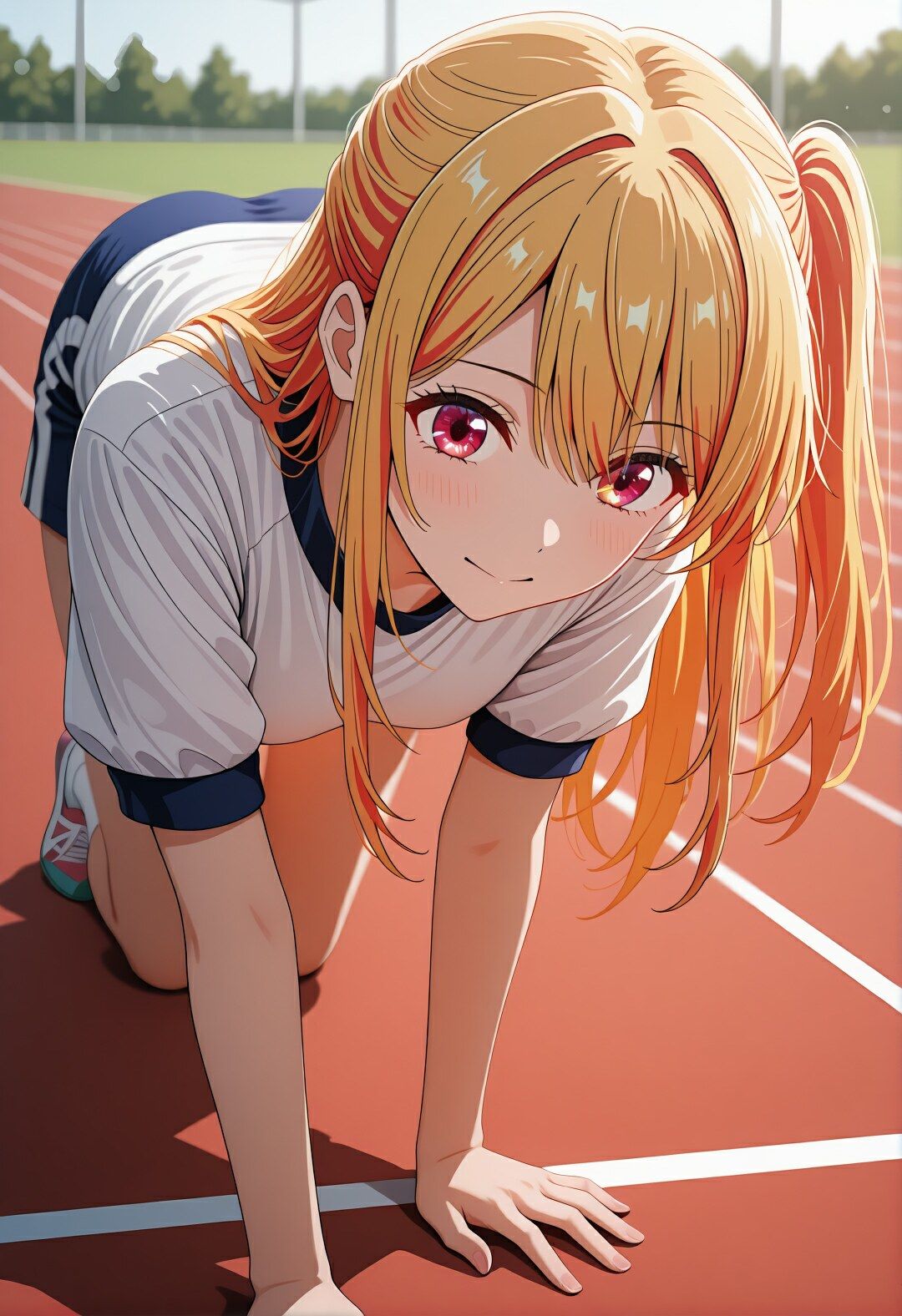 星〇ルビーの学校どこでもハメ日誌 〜清楚アイドルが教室・グラウンド・プールで中出し懇願〜  500枚！！ サンプル画像4