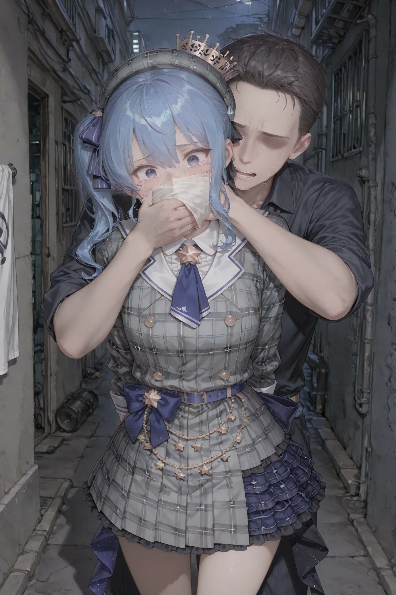 星街す〇せいの路地裏拘束レ〇プ サンプル画像1